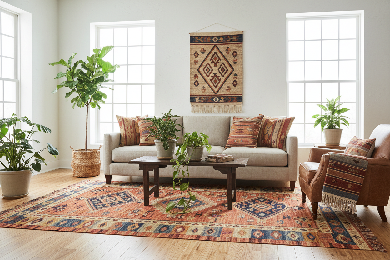 Köy Kilimi Ev Dekorasyonuna Nasıl Dahil Edilir?