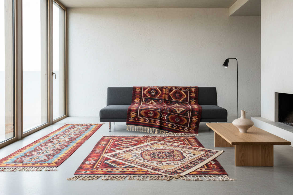 Modern Reflections of Traditional Touches with Village Kilims