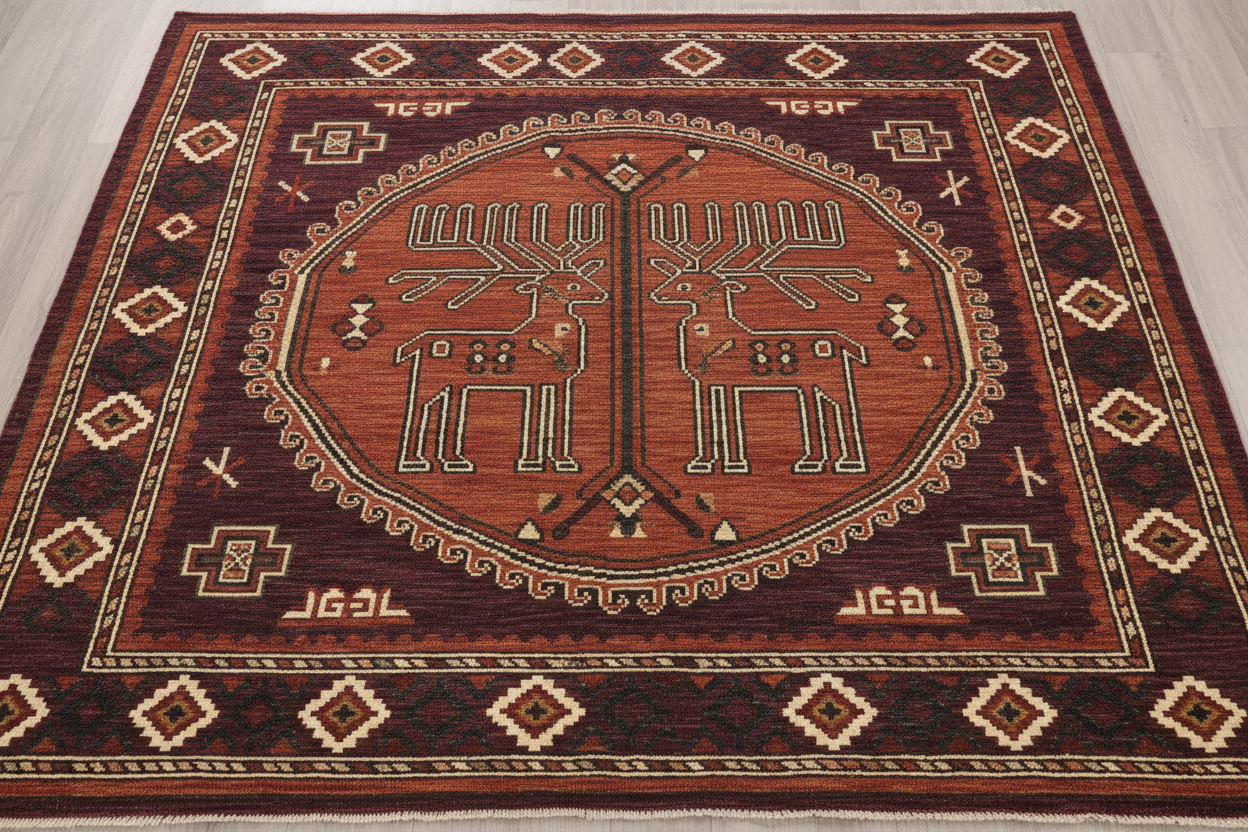 Reindeer-Patterned Rugs