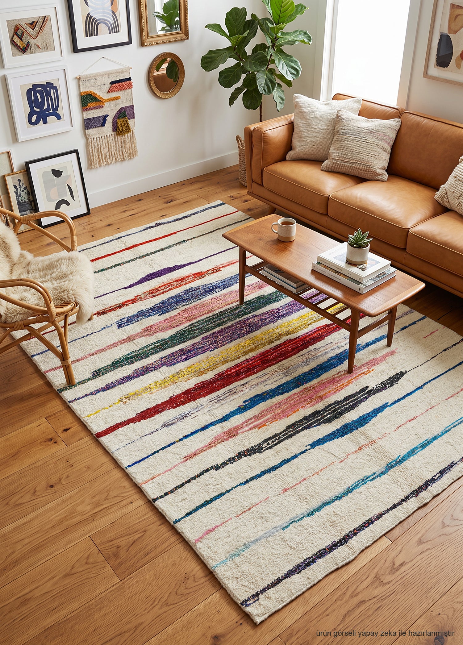 Klark Modern El Dokuma Kendir Halı 234x330 cm