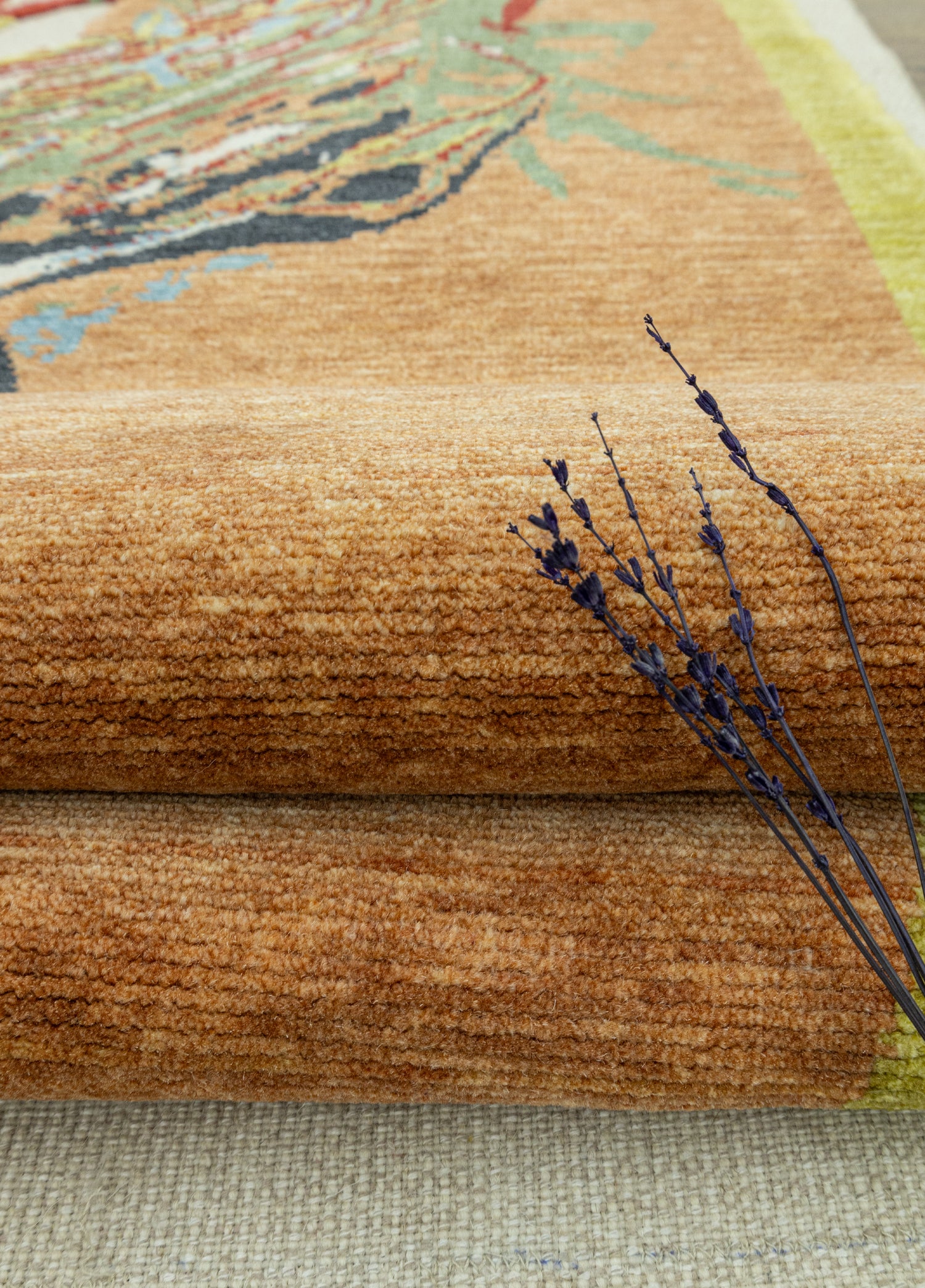 Kayla Soyut Tasarımlı Tezgah Dokuma Halı 209x305 cm