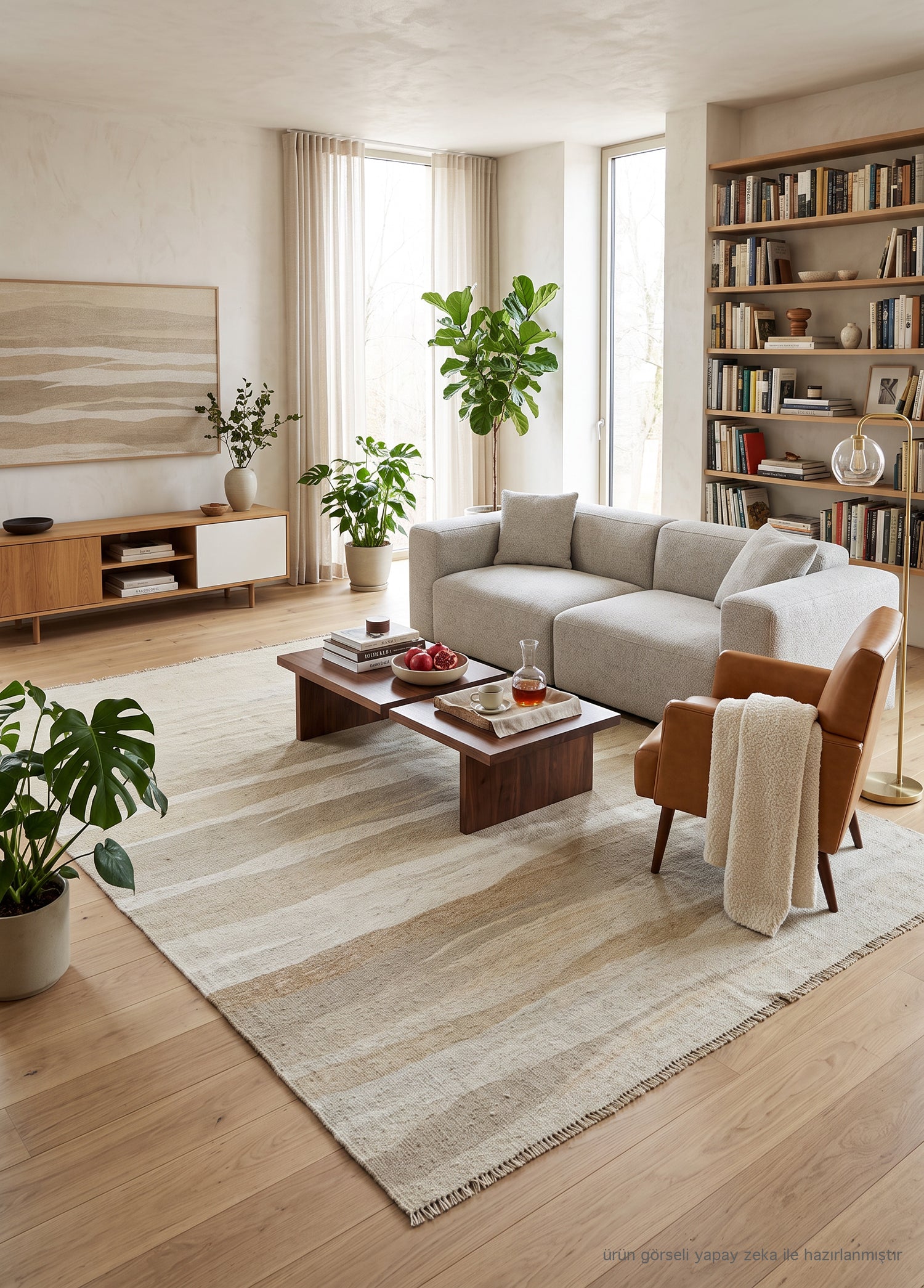 Lorin Modern El Dokuma Kendir Kilim 198x302 cm