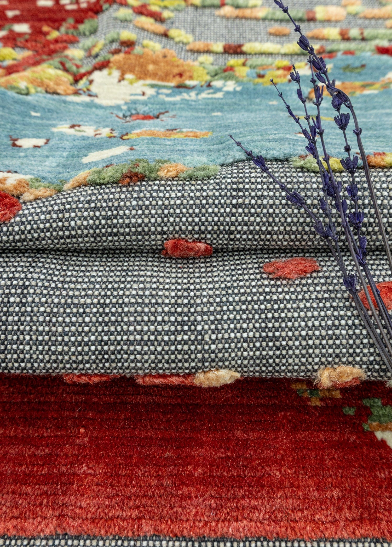 Taren Soyut Tasarımlı Tezgah Dokuma Halı 208x292 cm