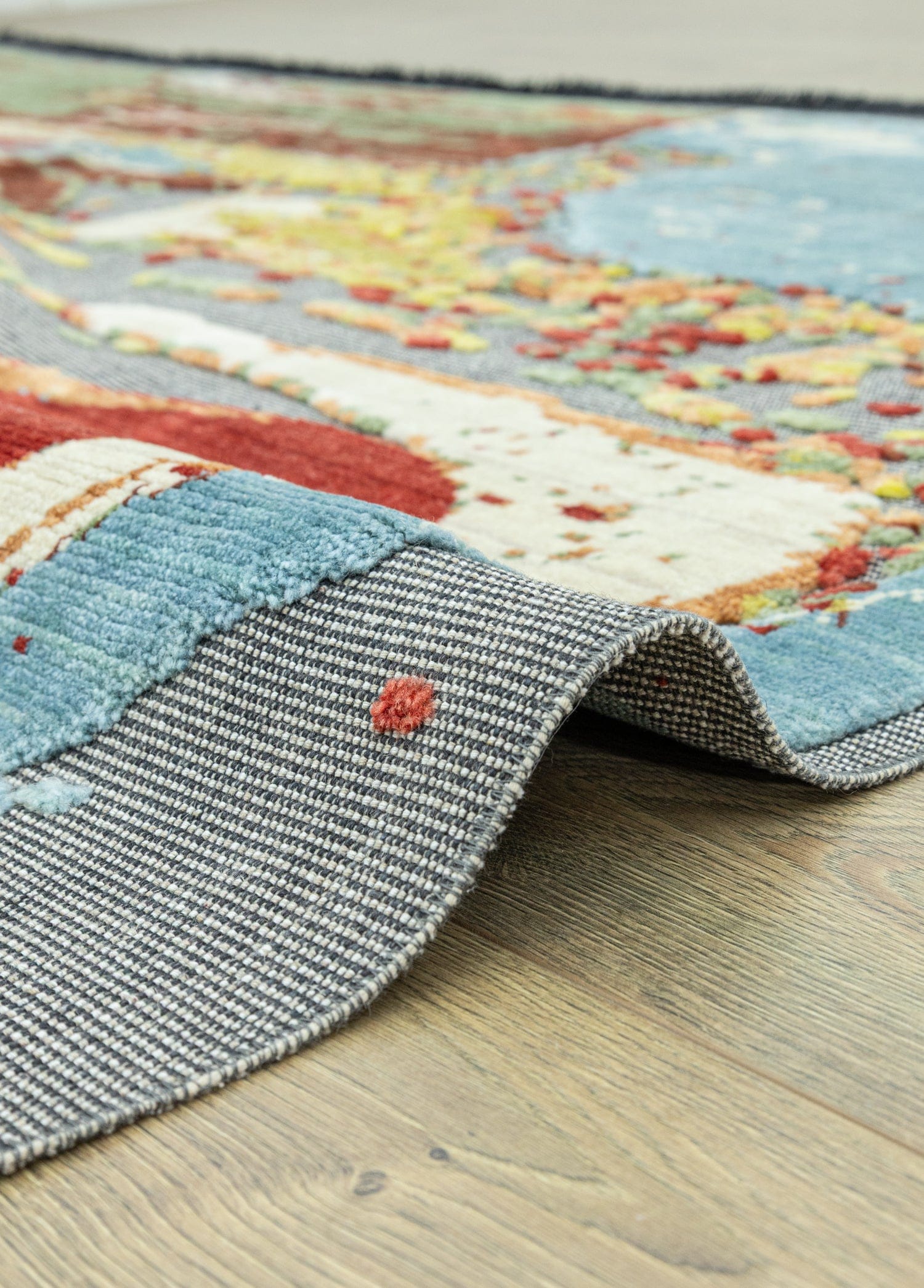 Taren Soyut Tasarımlı Tezgah Dokuma Halı 208x292 cm