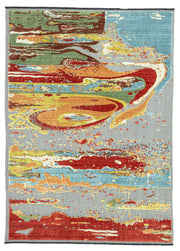 Taren Soyut Tasarımlı Tezgah Dokuma Halı 208x292 cm