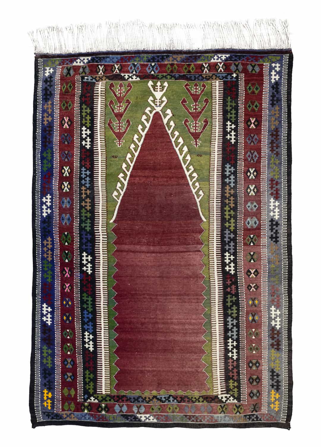 Abike El Dokuma Mihraplı Köy Kilim 127x 184 cm