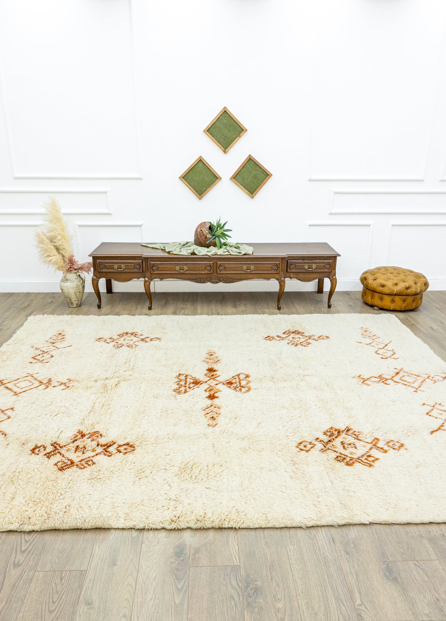 Damascus Primitive Hand-Woven Moroccan Rug 243x330 cm – Soho Antiq