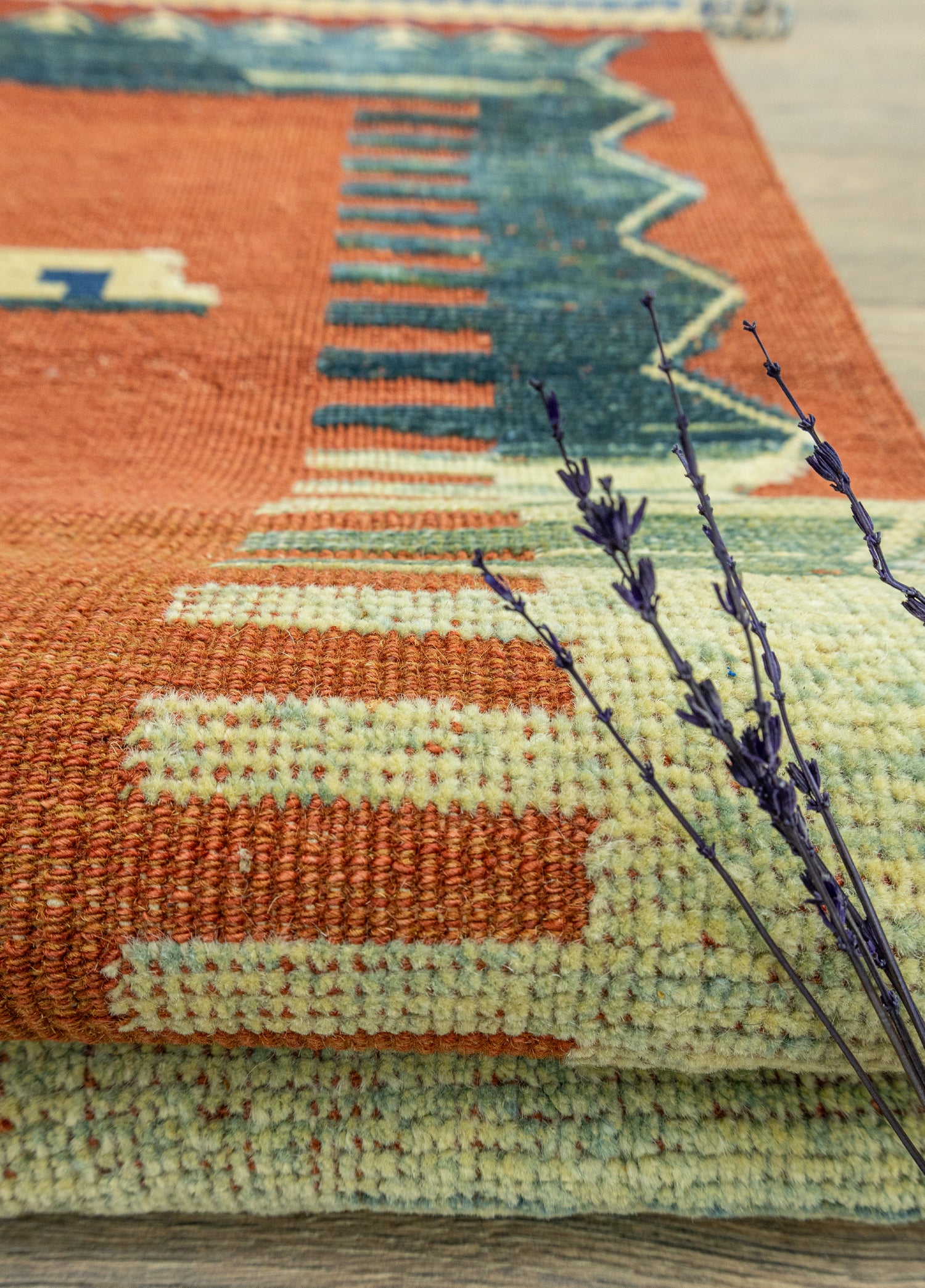 Sarven İlkel Tasarımlı Halı Kilim 106x145 cm