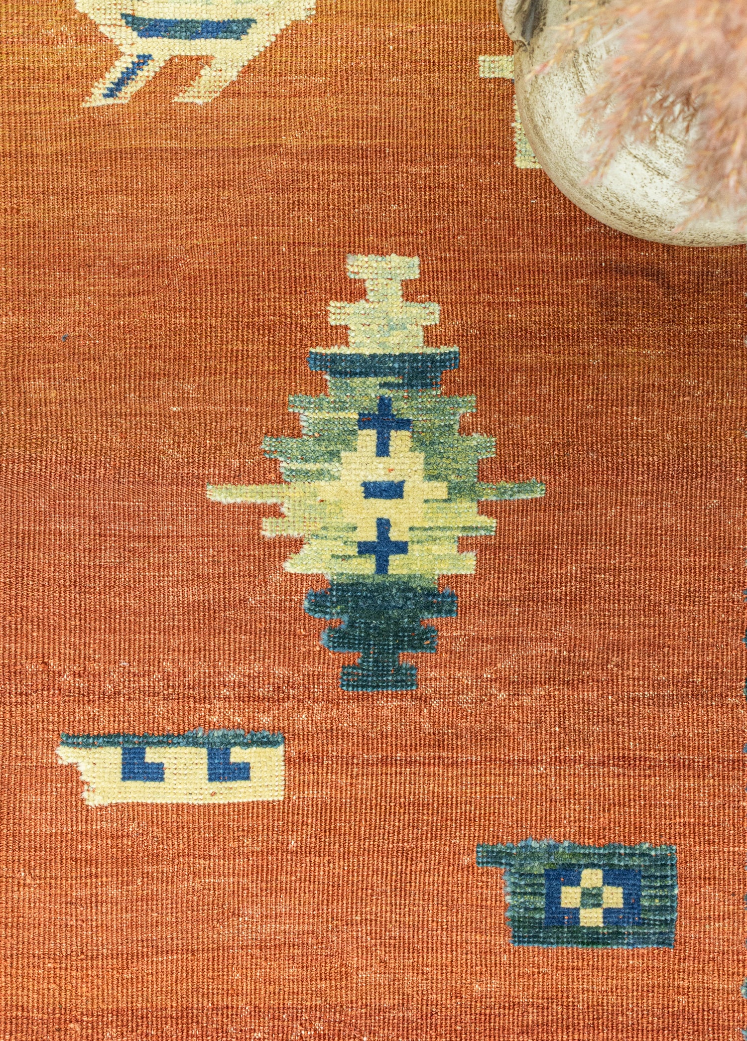 Sarven İlkel Tasarımlı Halı Kilim 106x145 cm