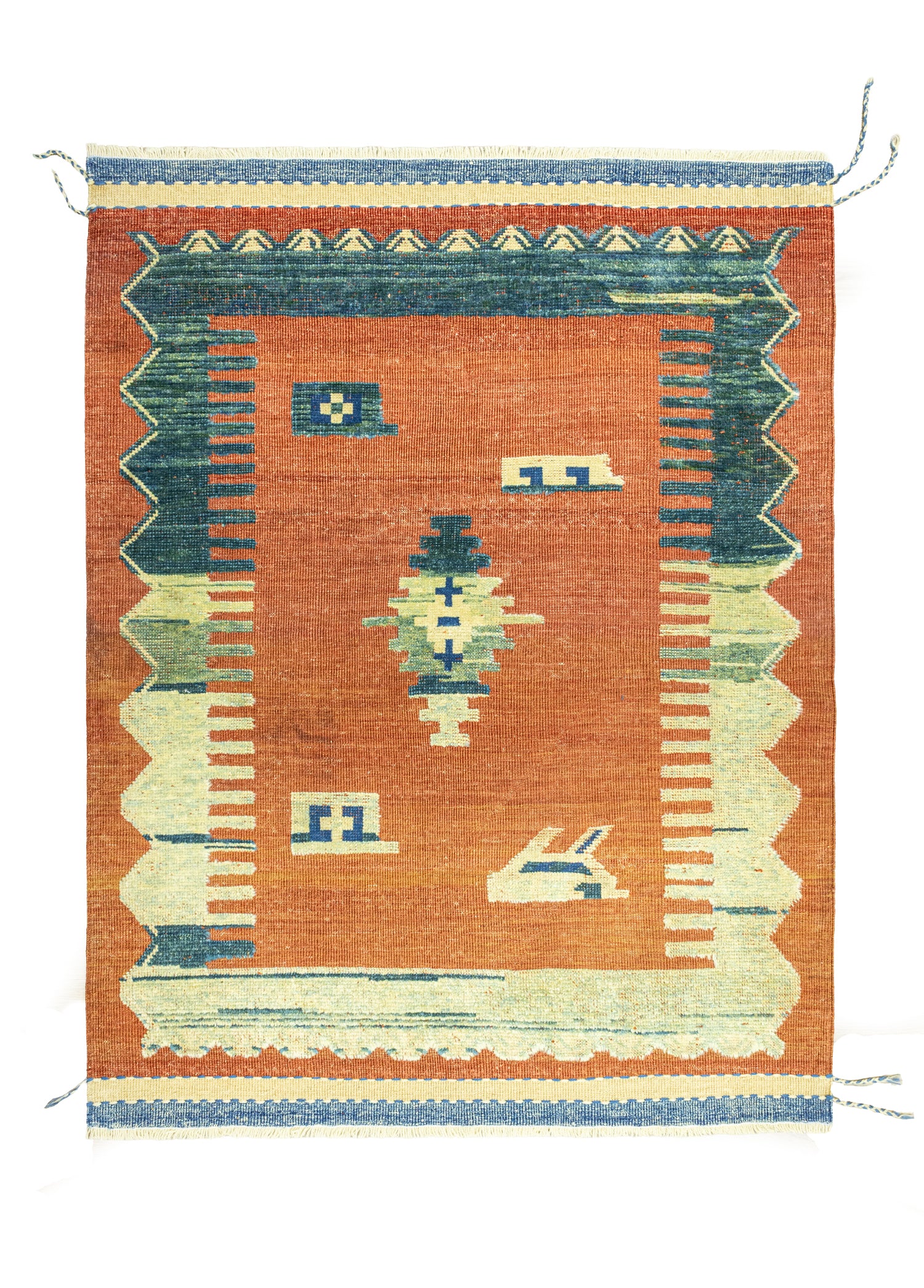 Sarven İlkel Tasarımlı Halı Kilim 106x145 cm
