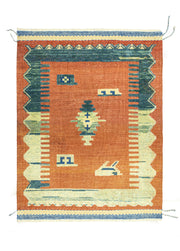 Sarven İlkel Tasarımlı Halı Kilim 106x145 cm