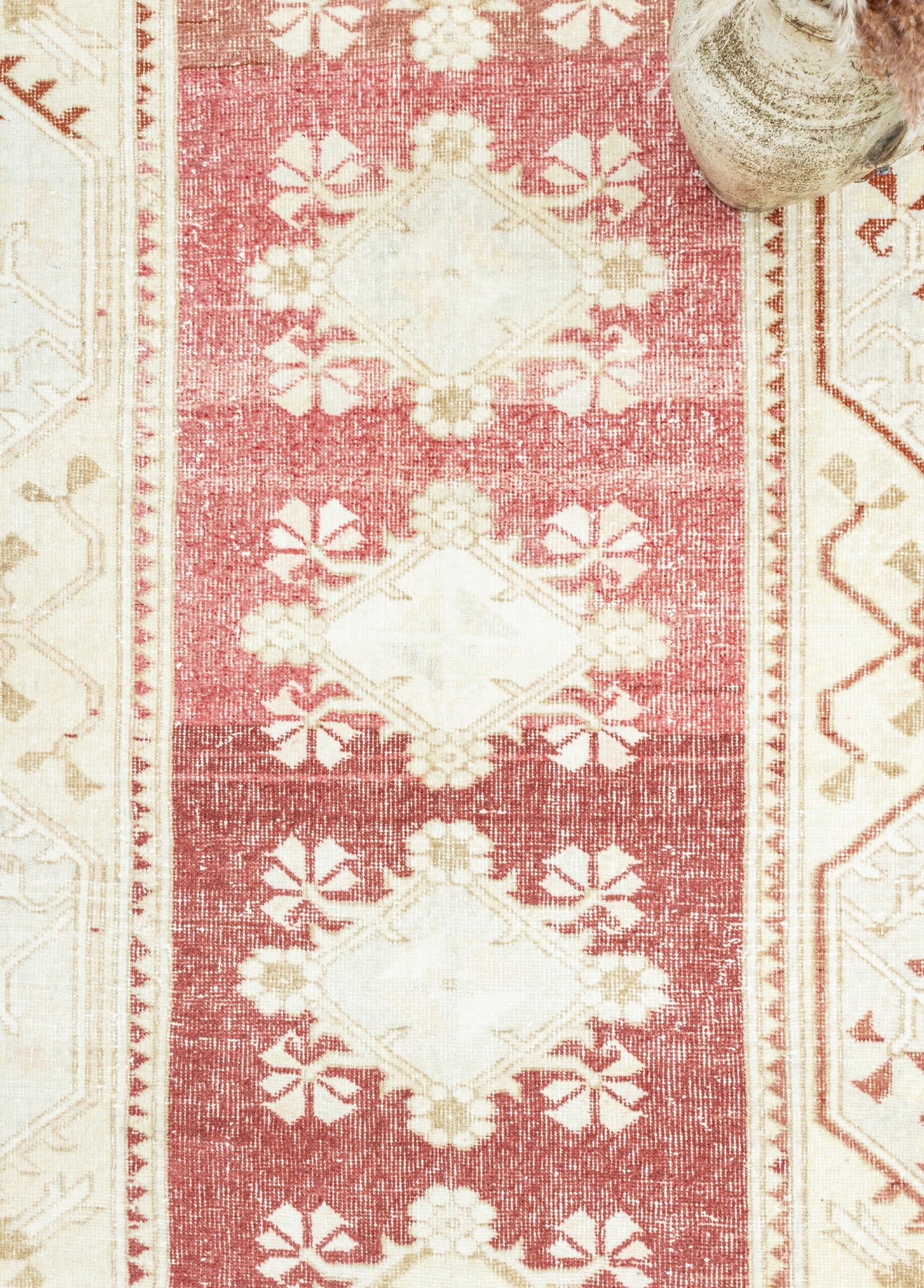 Atalan Abrajlı El Dokuma Yün Milas Halısı 182x310 cm