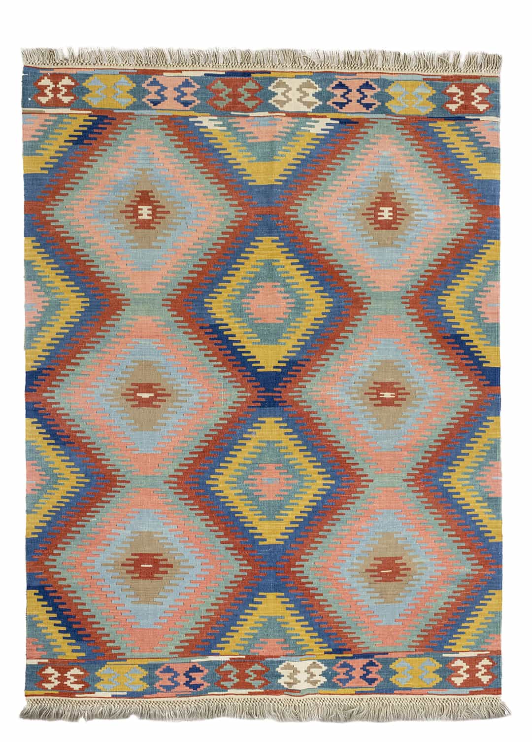 Sayina El Dokuma Çok Renkli Kilim 132x169 cm