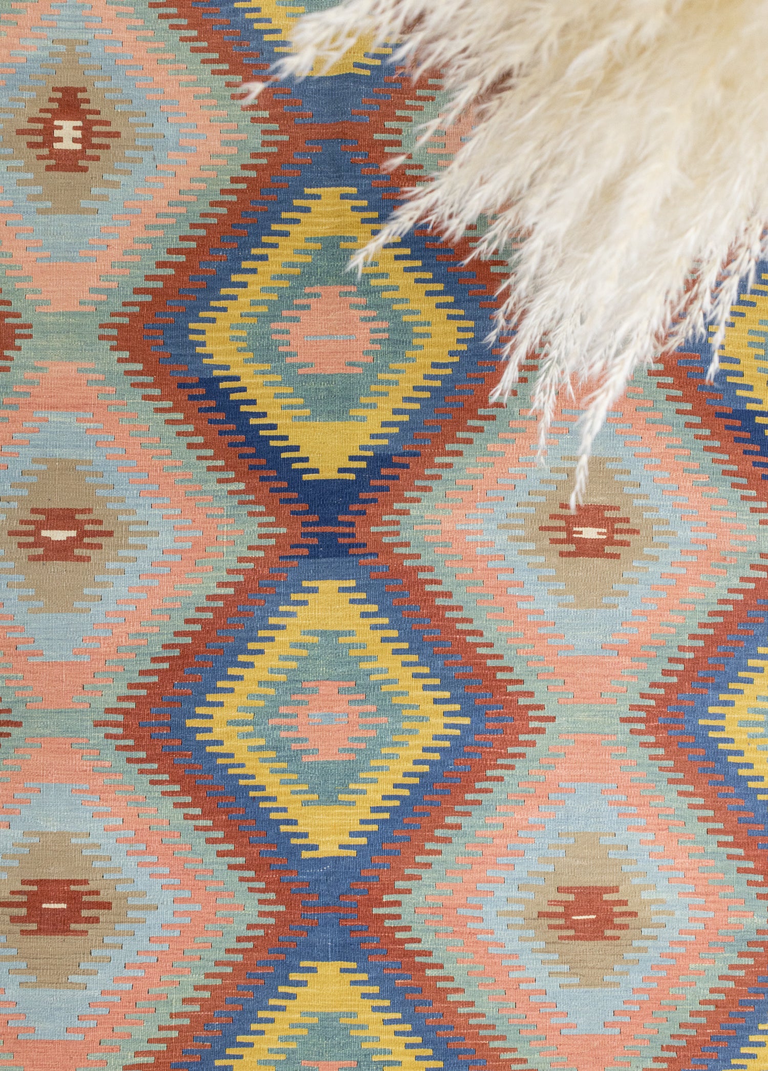 Sayina El Dokuma Çok Renkli Kilim 132x169 cm