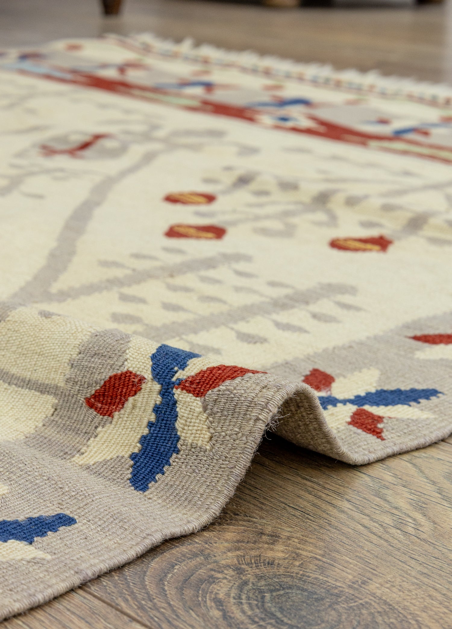 Peren Şarköy Desenli Yün Kilim 115x172 cm