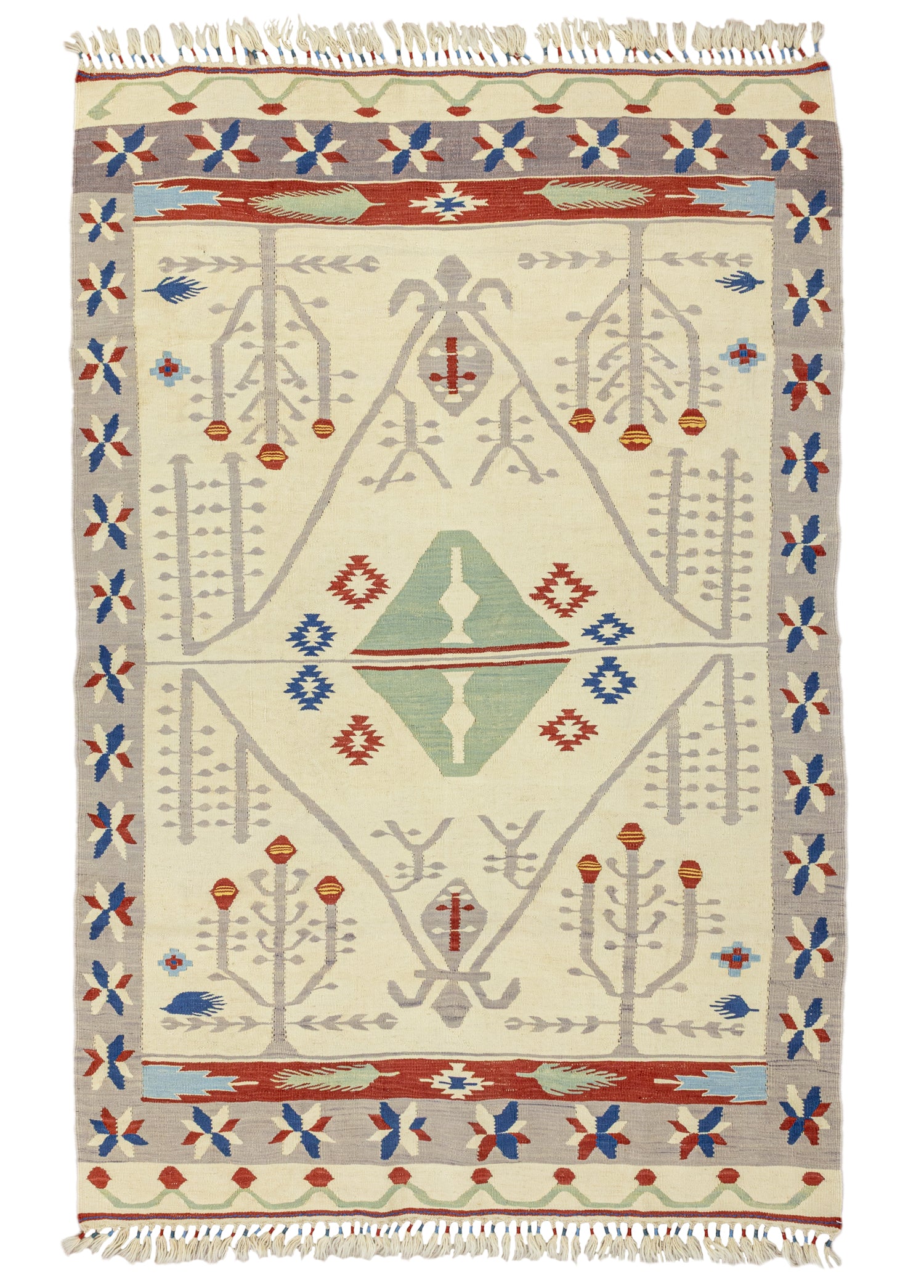 Peren Şarköy Patterned Wool Rug 115x172 cm