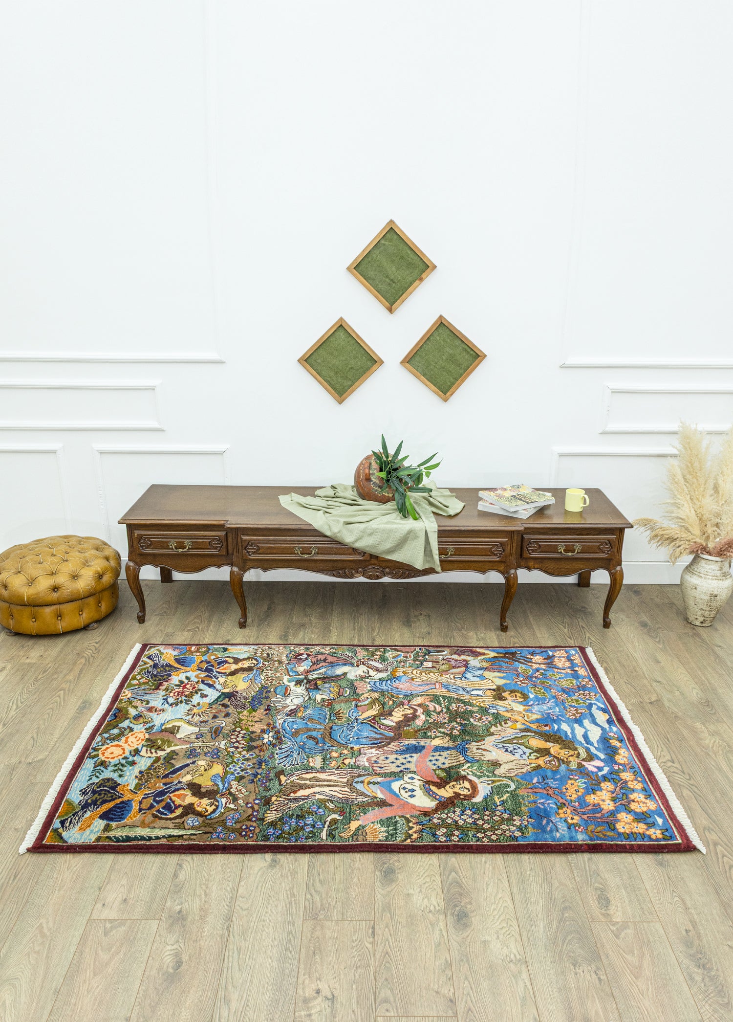 Hezaren Figürlü El Dokuma Halı 122x200 cm