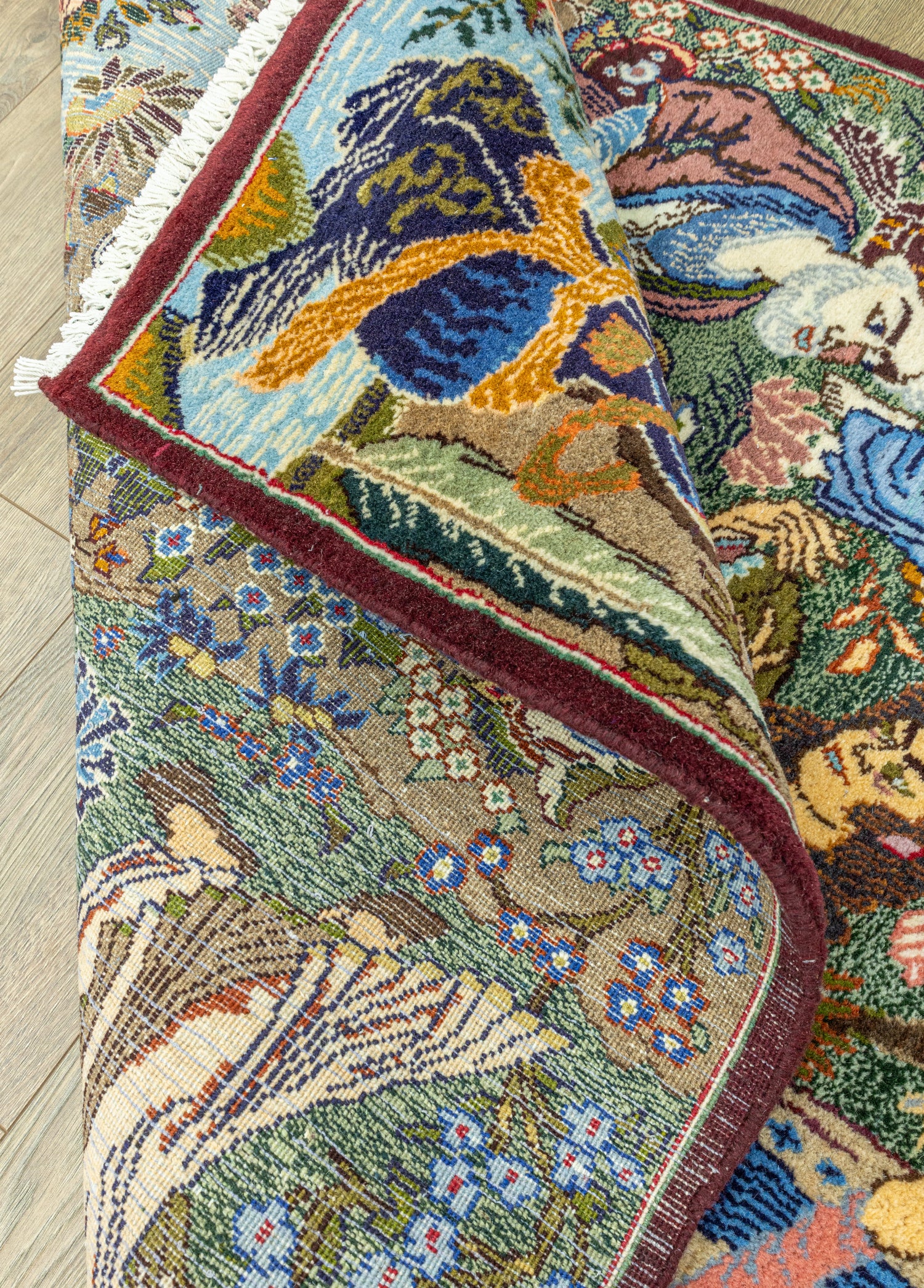 Hezaren Figürlü El Dokuma Halı 122x200 cm