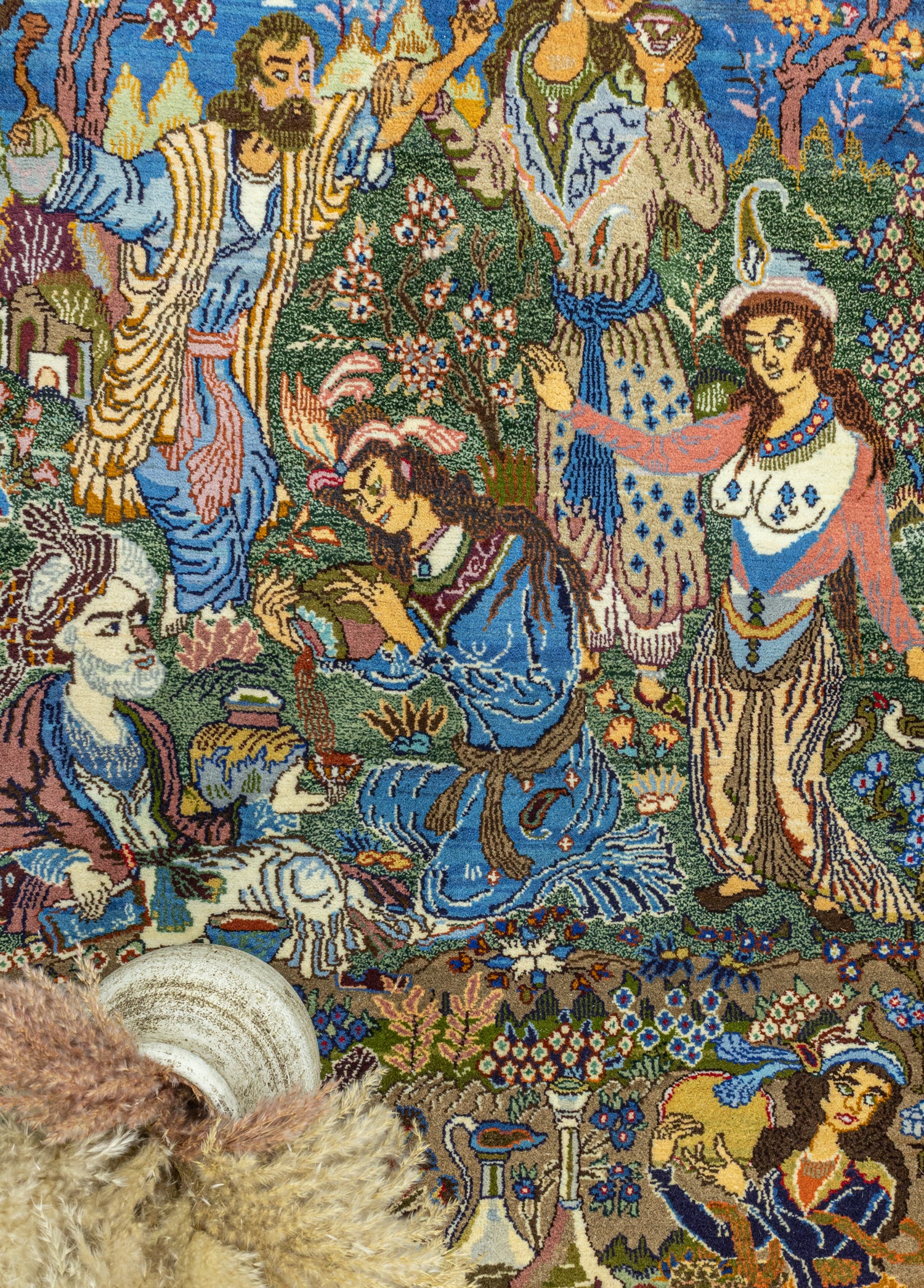 Hezaren Figürlü El Dokuma Halı 122x200 cm