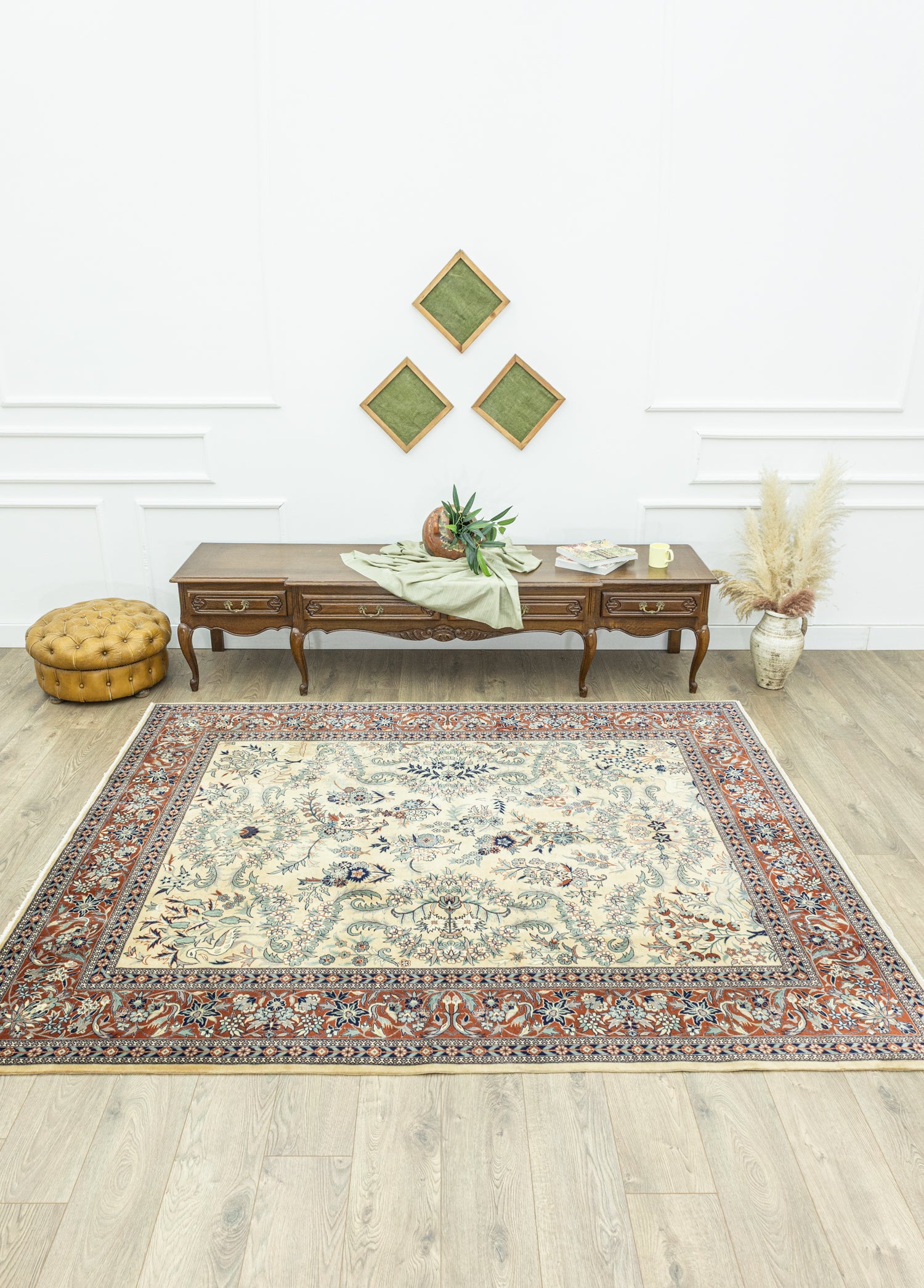 Alvand Çiçekli El Dokuma İran Halısı 202x251 cm