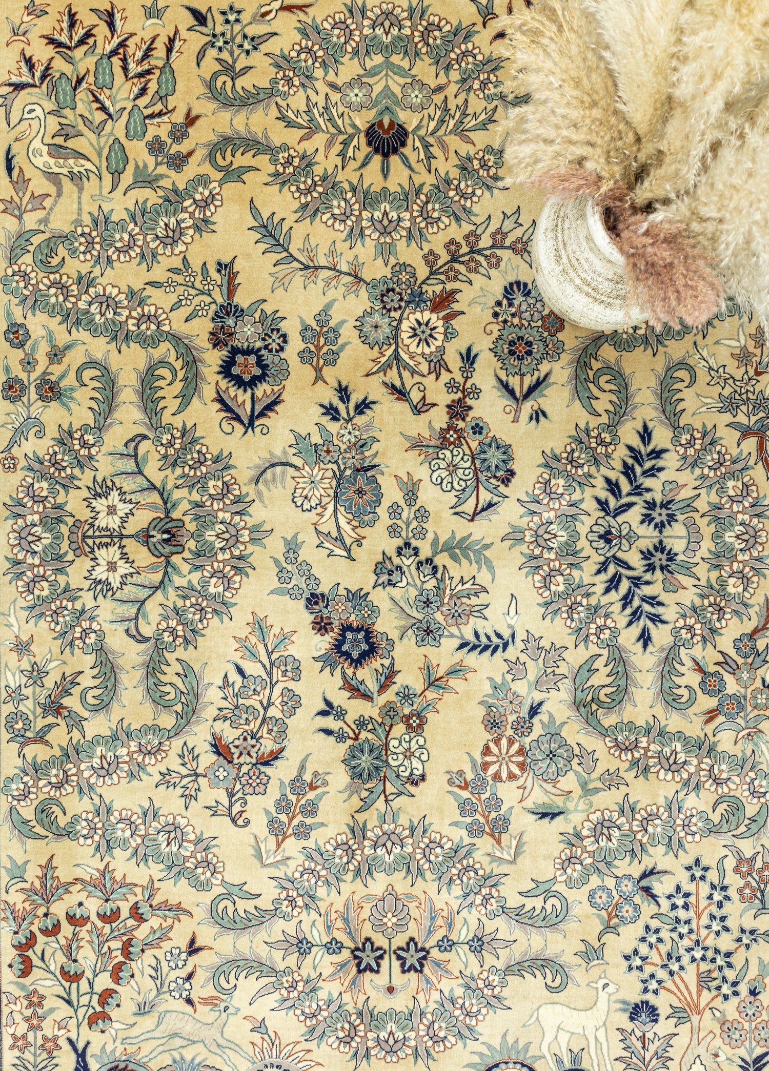 Alvand Çiçekli El Dokuma İran Halısı 202x251 cm