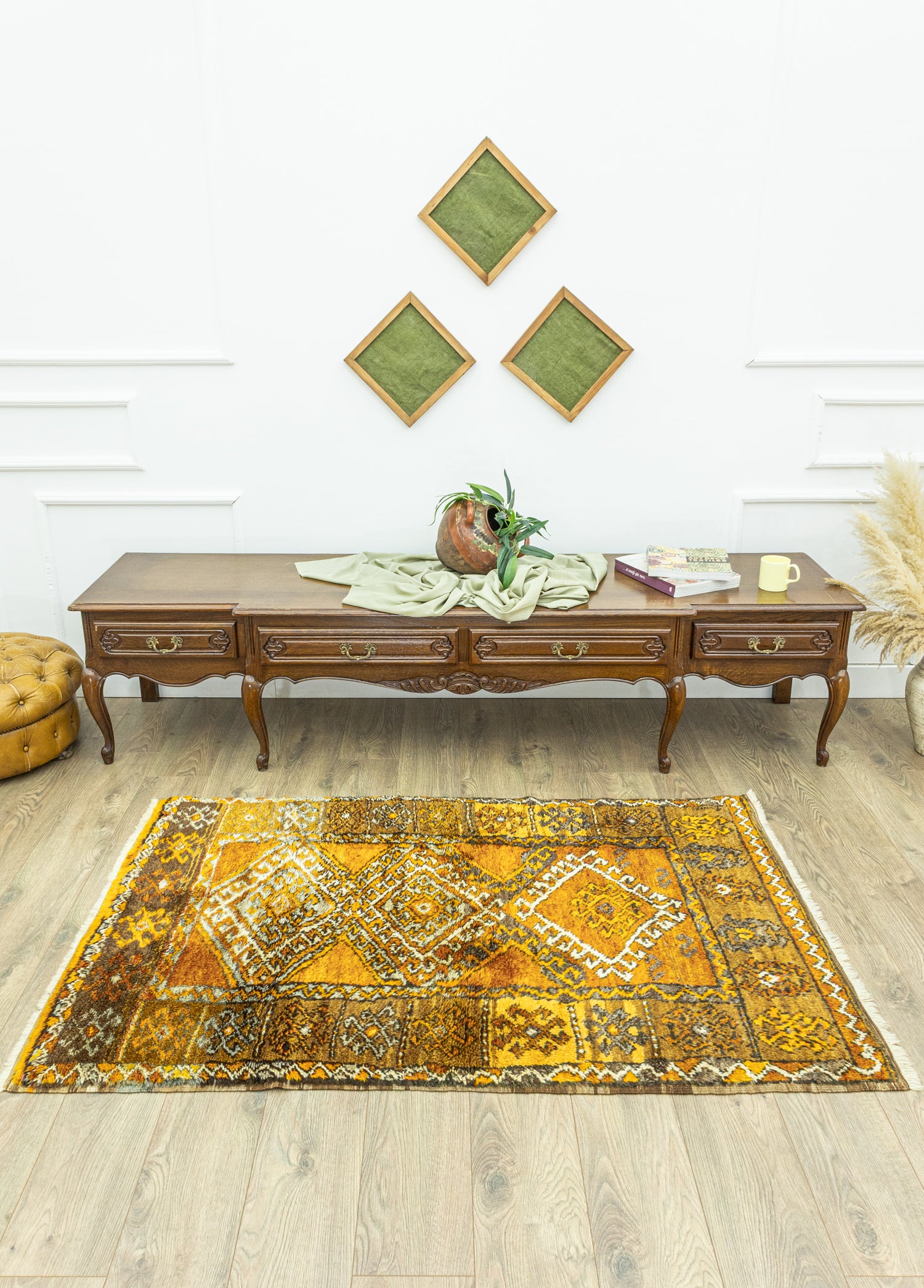 Berter Geometrik Tasarımlı Tülü Halı 108x169 cm