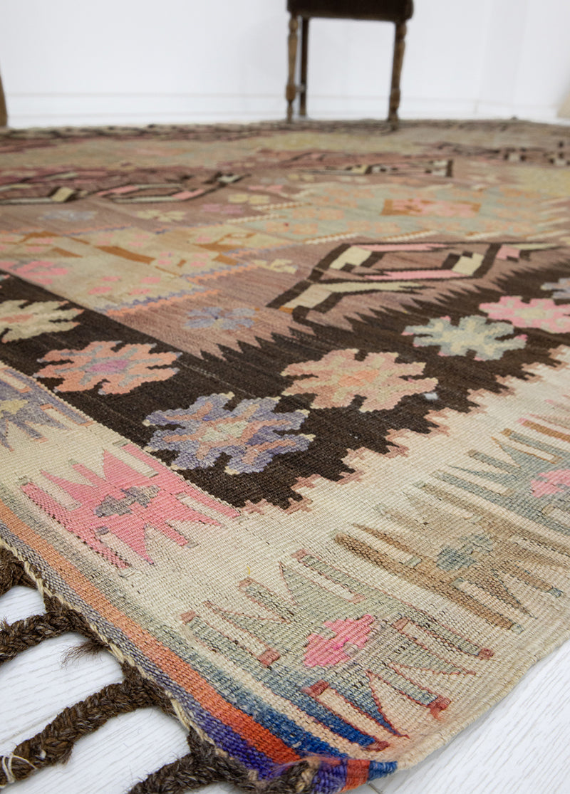 Killer Vintage Obruk Ethnic Patterned Rug 202x360 cm