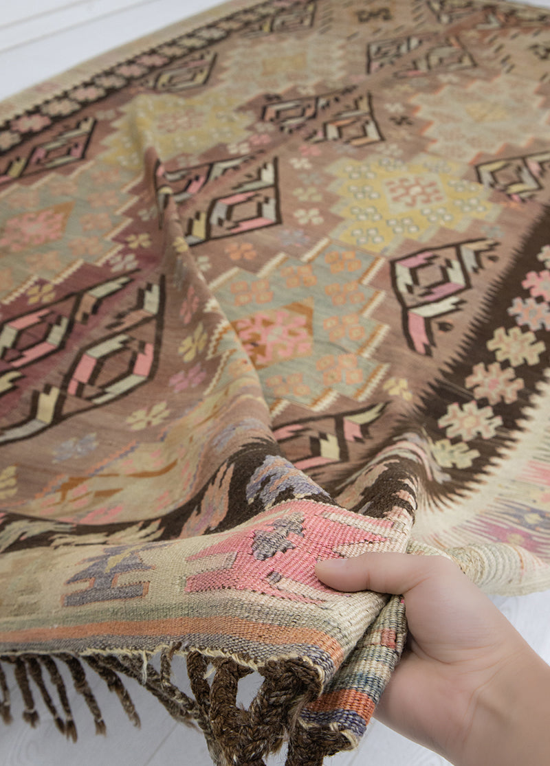 Killer Vintage Obruk Ethnic Patterned Rug 202x360 cm