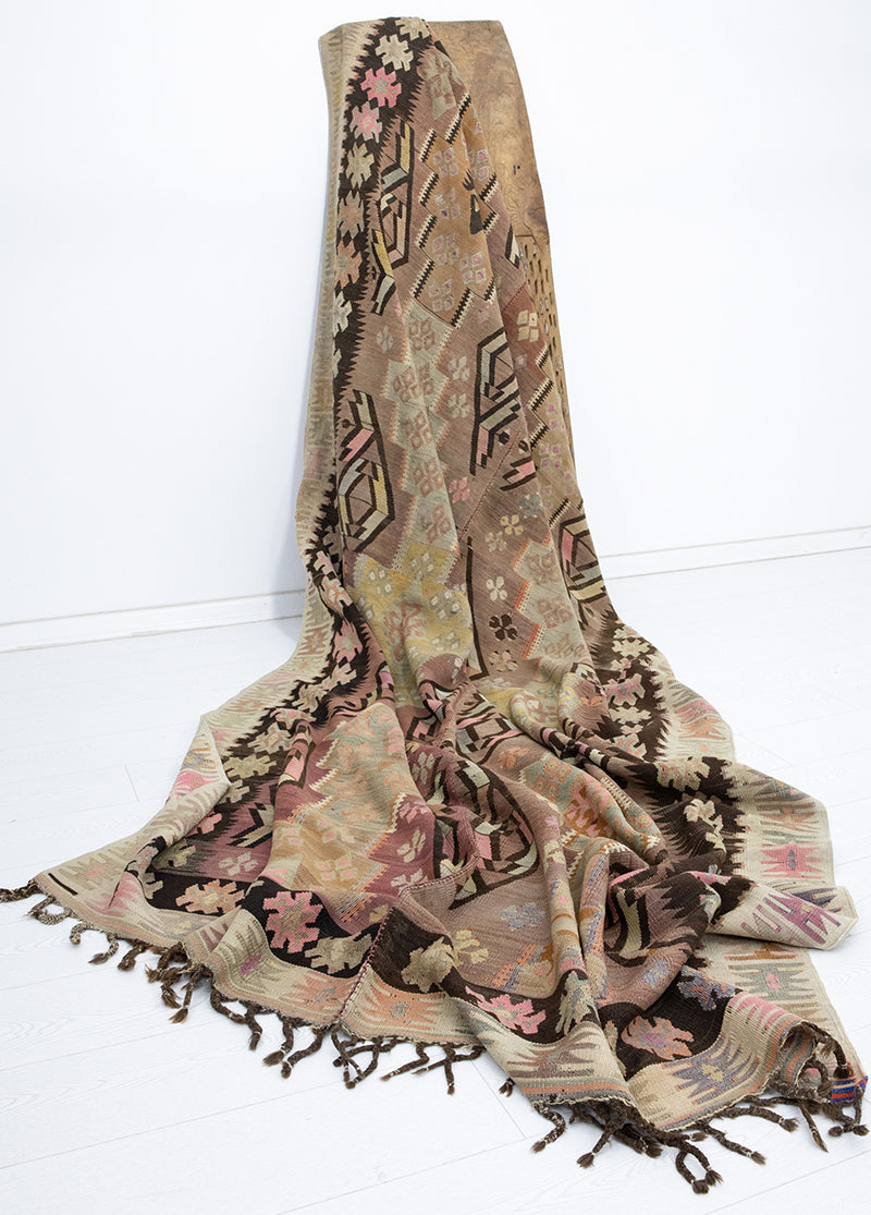 Killer Vintage Obruk Ethnic Patterned Rug 202x360 cm