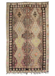 Killer Vintage Obruk Etnik Desenli Kilim 202x360 cm