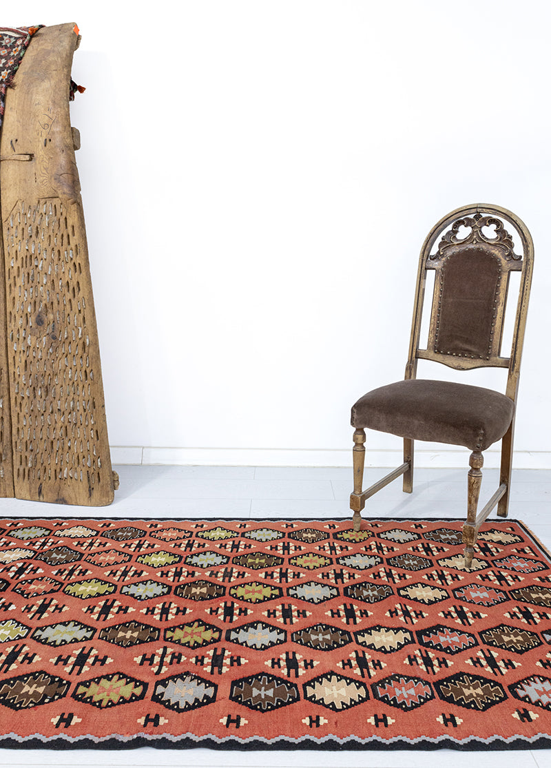 Karine Vintage Bohemian Wool Rug 95x211 cm