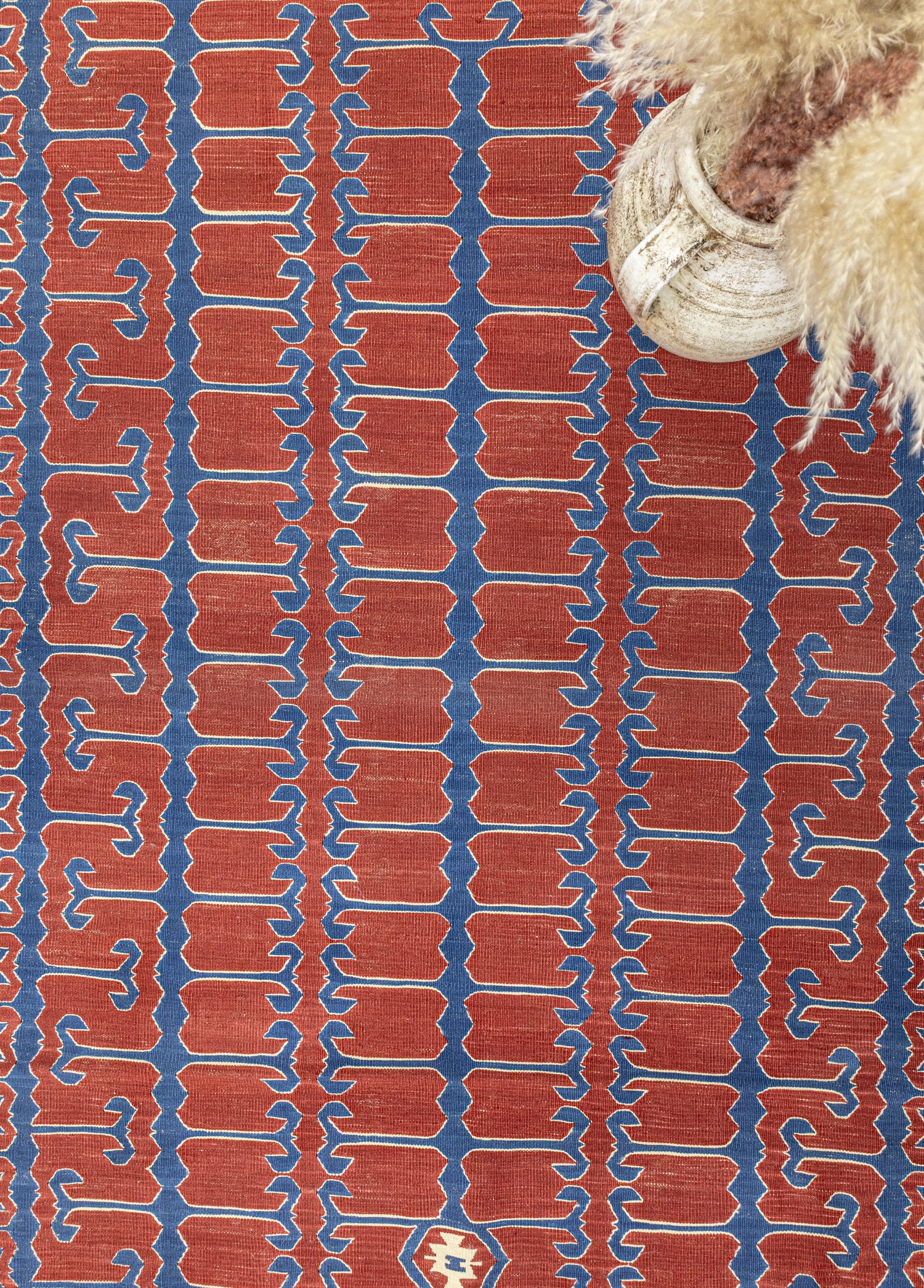Nova El Dokuma Kırmızı Yüncü Kilim 132x174 cm