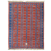 Nova El Dokuma Kırmızı Yüncü Kilim 132x174 cm