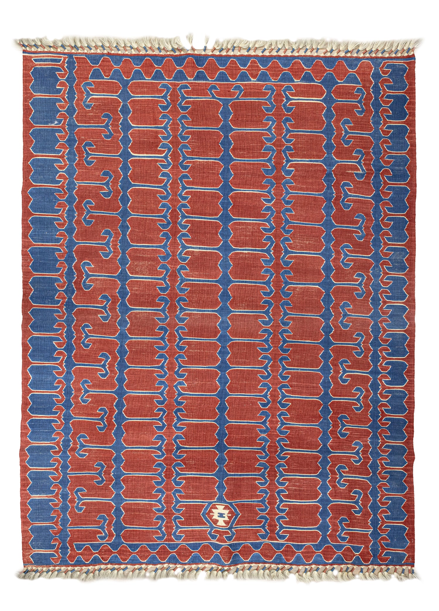 Nova Hand-Woven Red Wool Rug 132x174 cm
