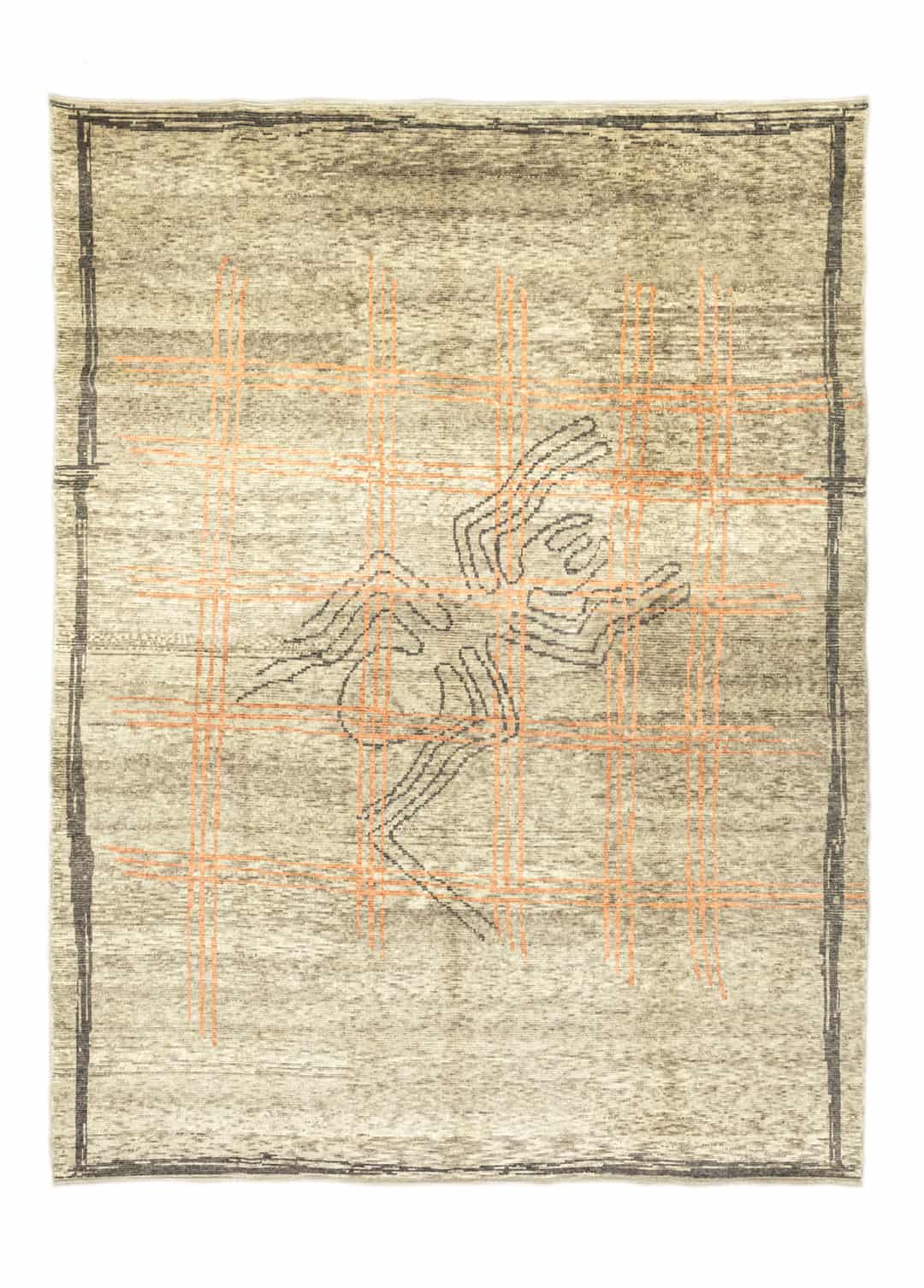 Tan Tan Modern Tasarımlı Yün Halı 297x411 cm