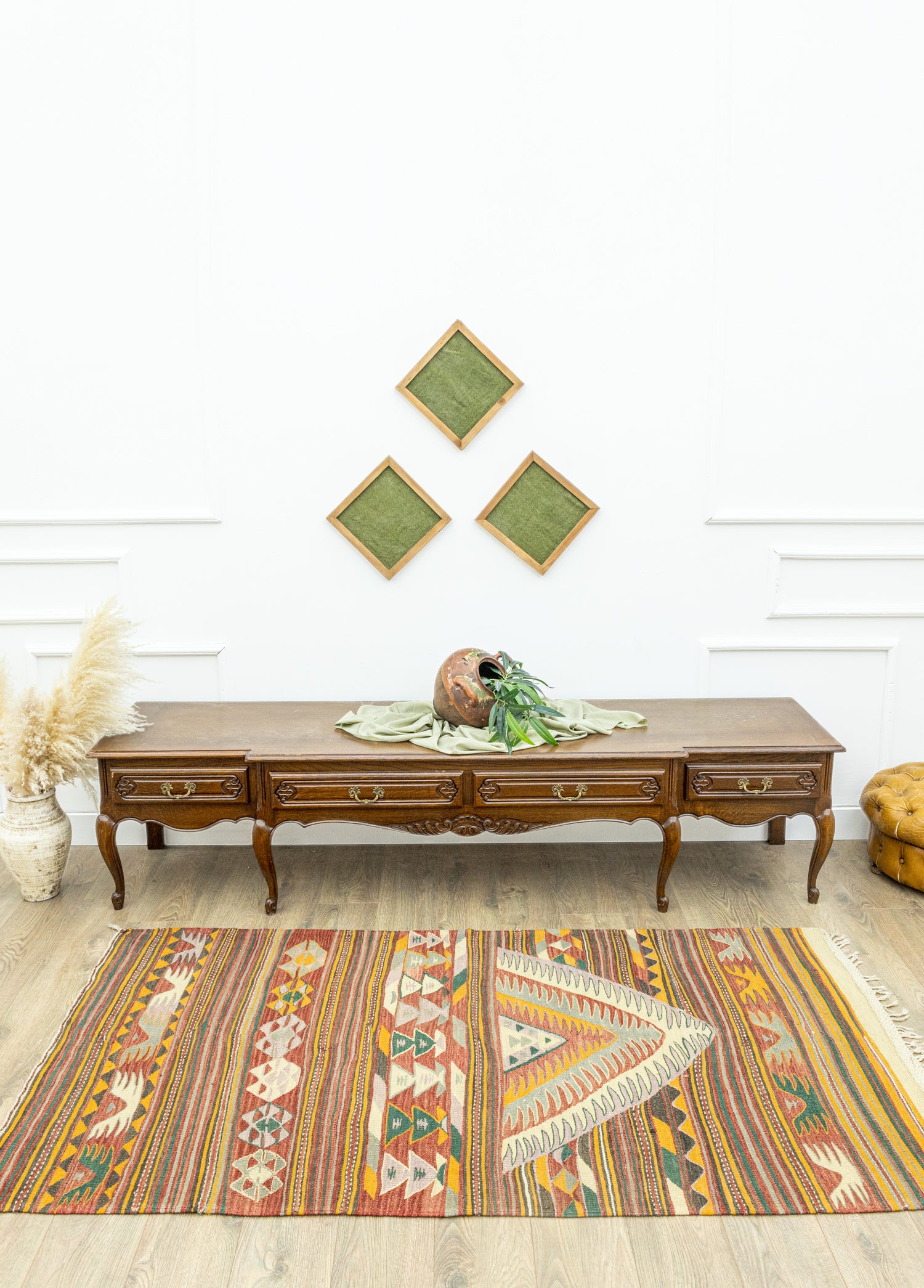 Dirse Renkli El Dokuma Kilim 117x213 cm