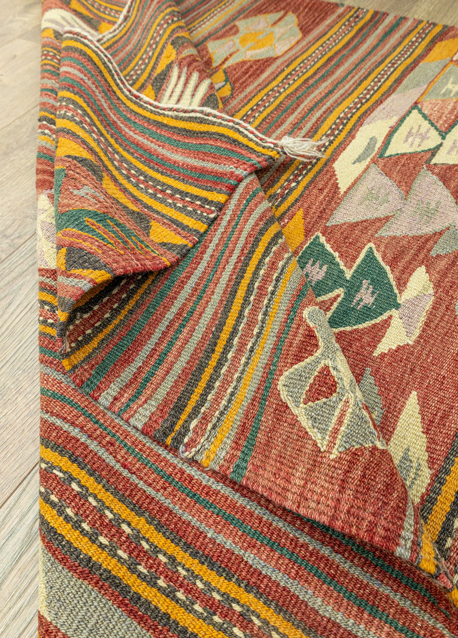 Dirse Renkli El Dokuma Kilim 117x213 cm