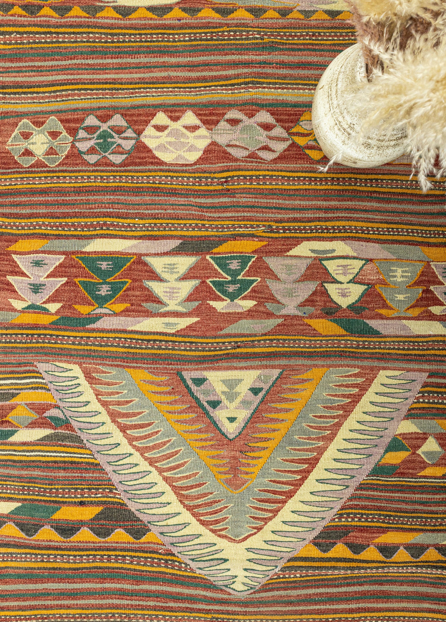 Dirse Renkli El Dokuma Kilim 117x213 cm