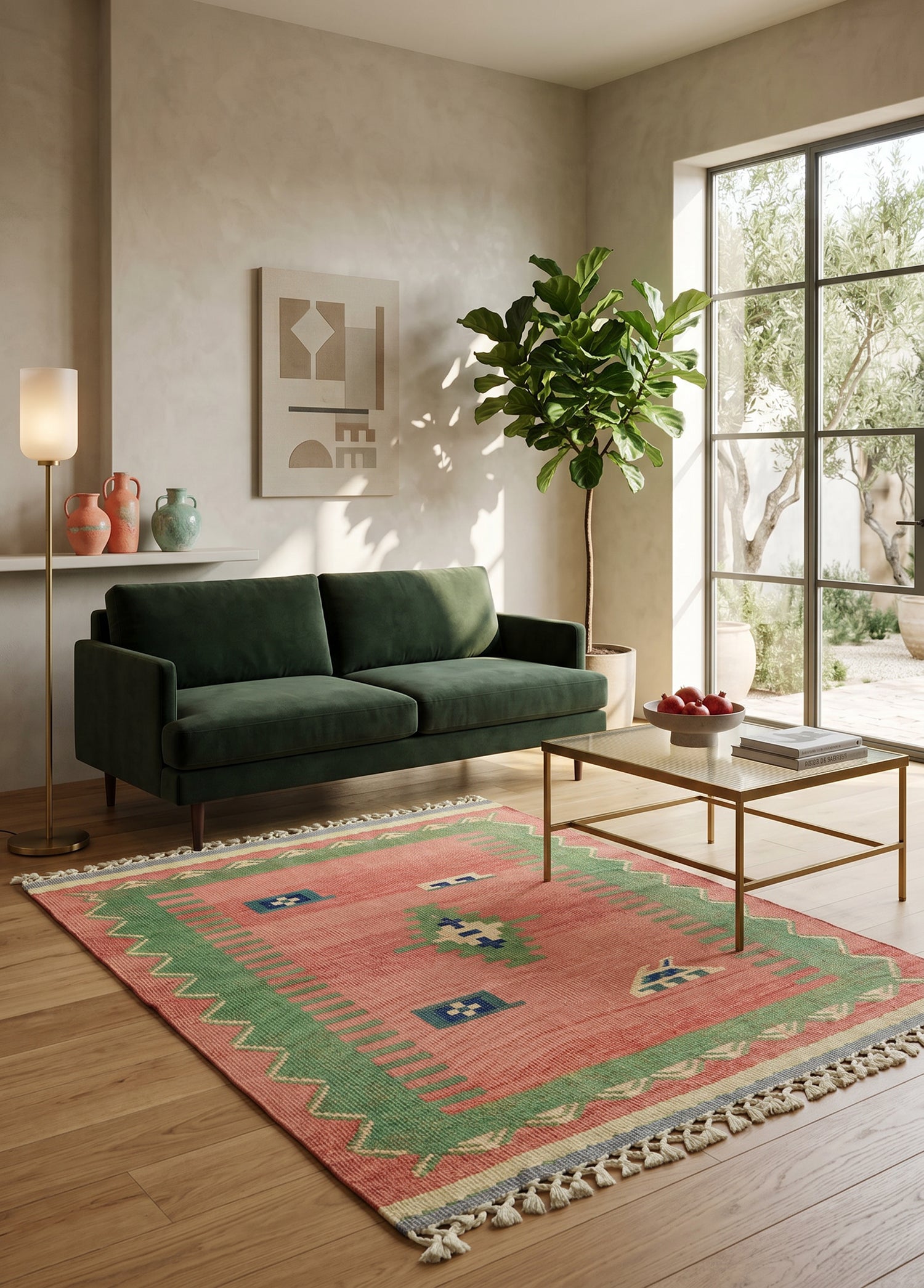 Tiznit Dekoratif Yün Halı Kilim 95x130 cm