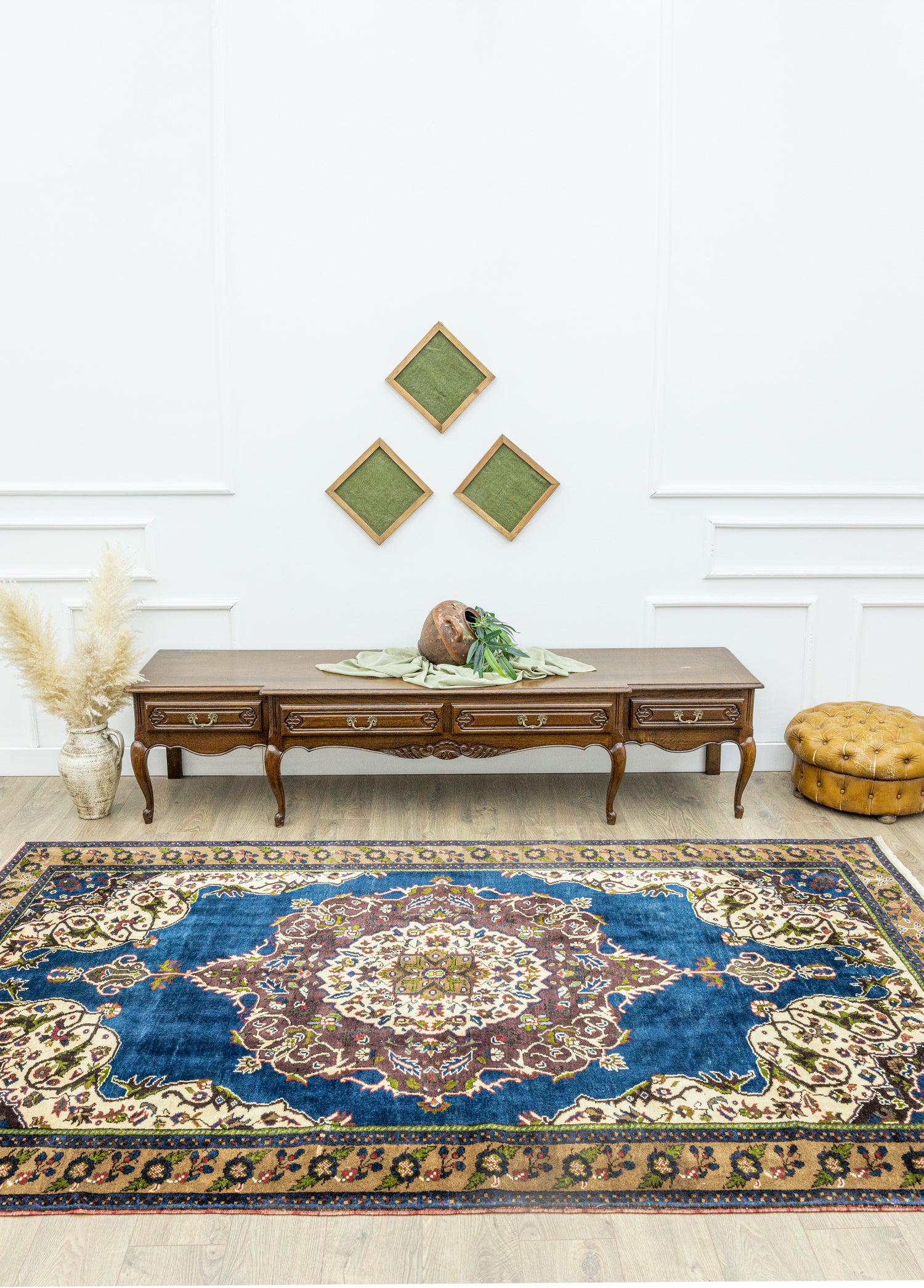 Sanna Floral Tasarımlı Yün Halı 181x302 cm