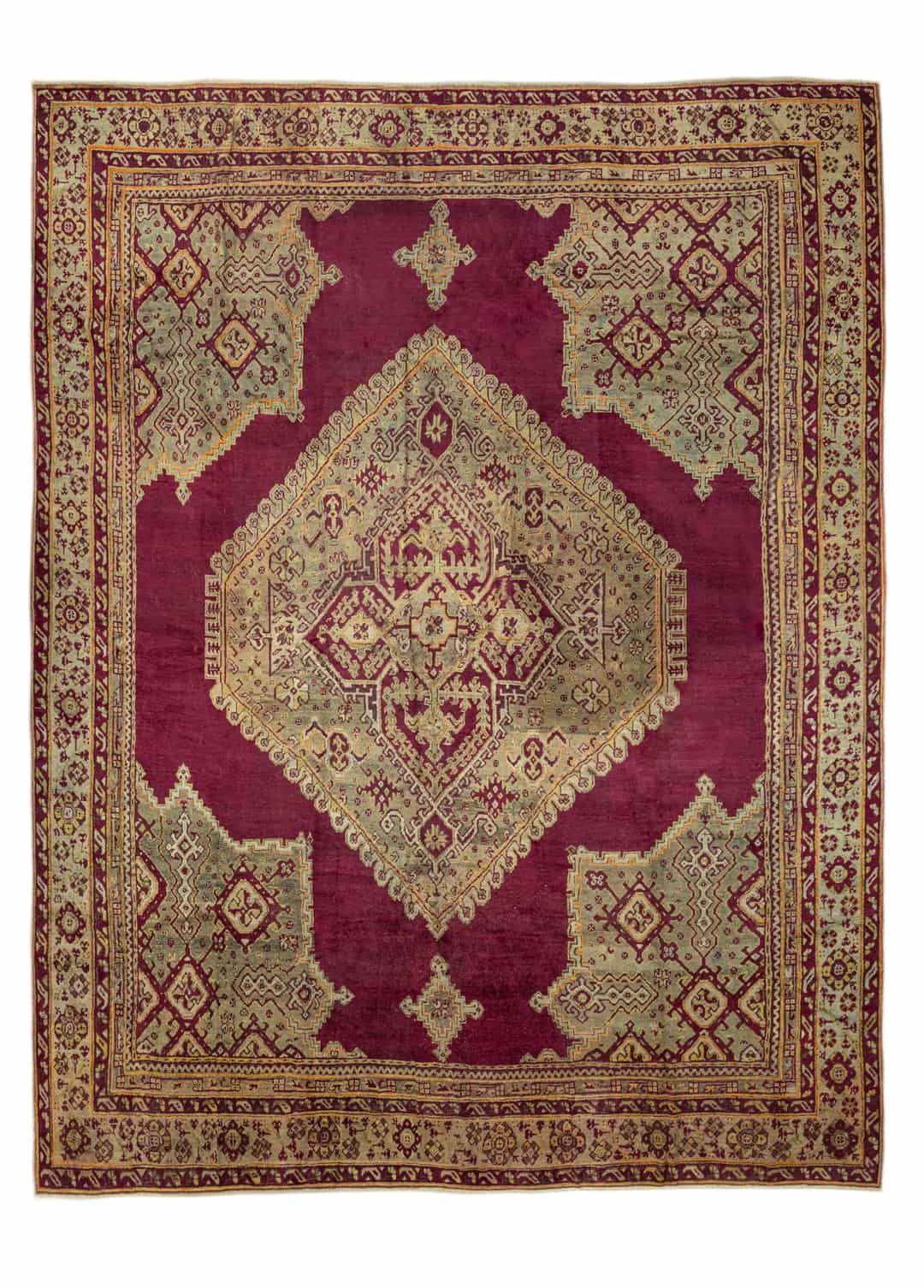 Eftal El Dokuma Antika Saray Halısı 447x544 cm