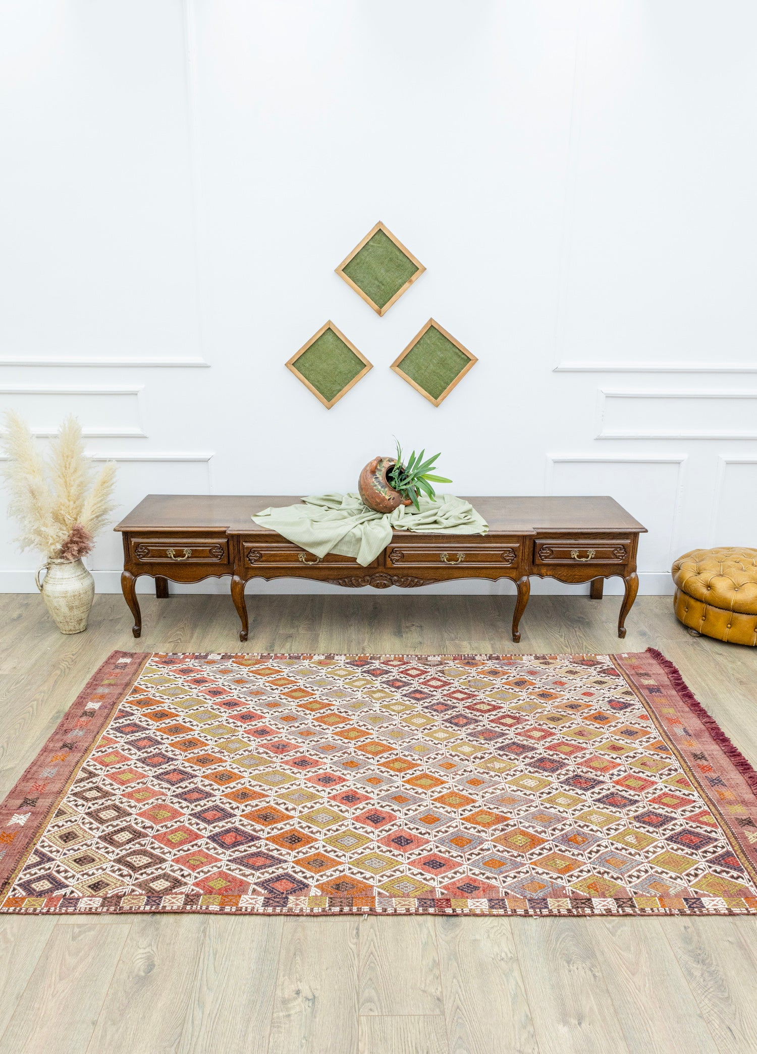 Cidal Etnik Tasarımlı El Dokuma Kilim 146x235 cm