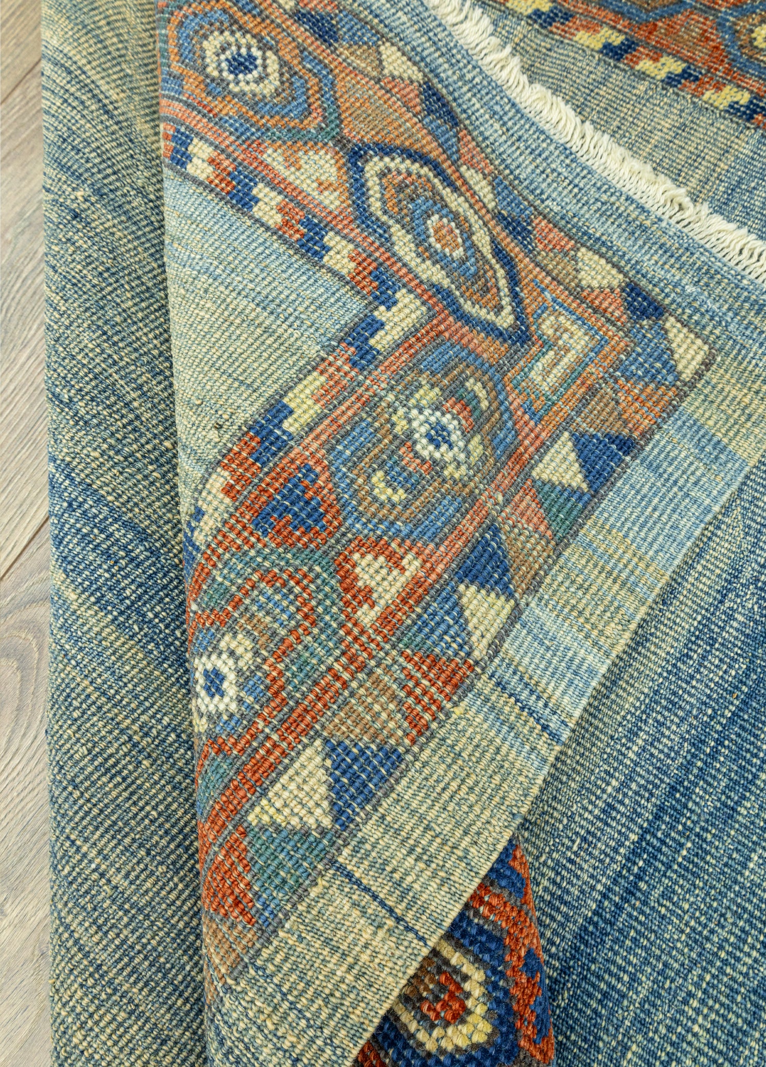 Nayel Abrajlı Kök Boya Halı Kilim 104x133 cm