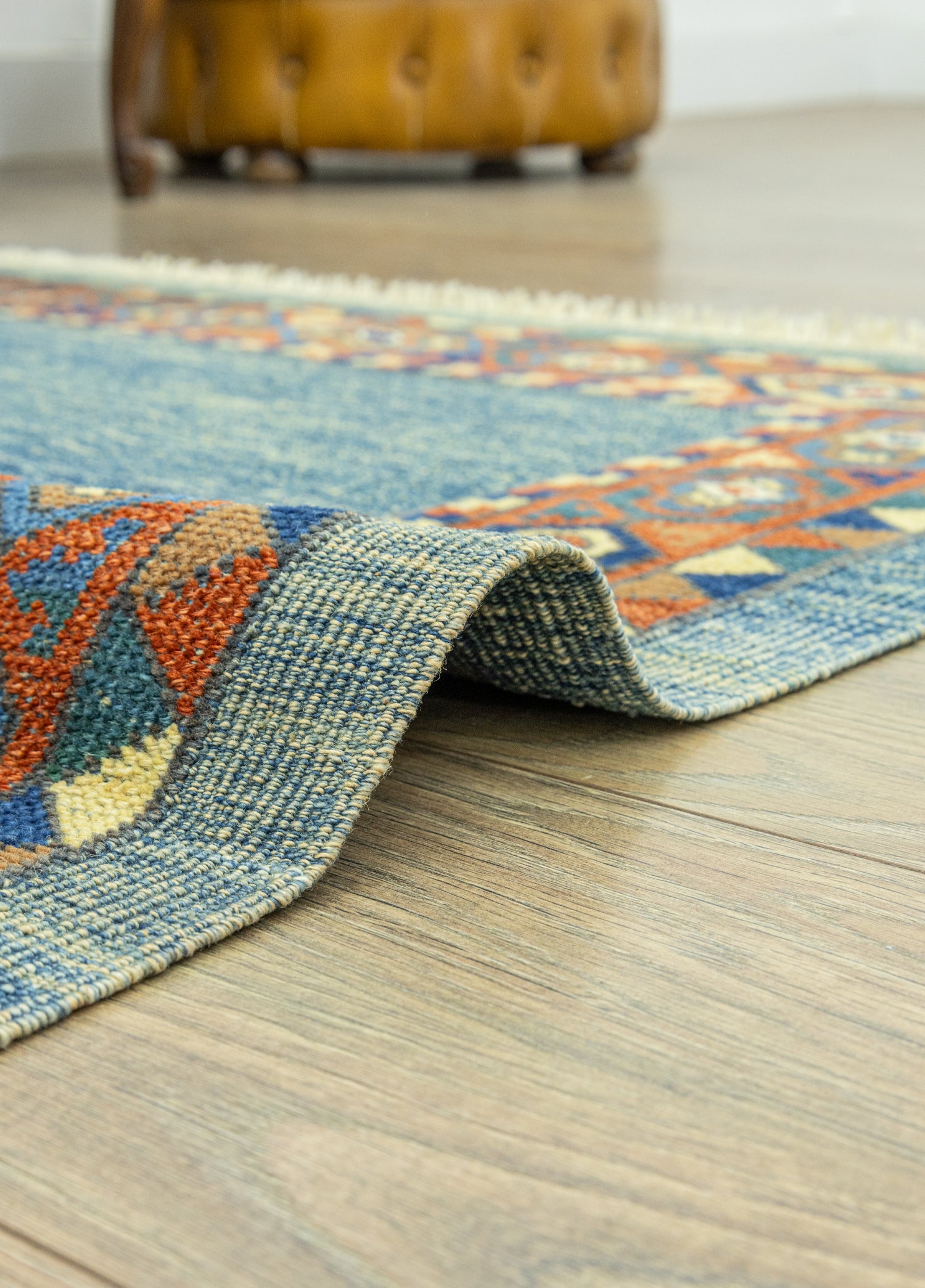 Nayel Abrajlı Kök Boya Halı Kilim 104x133 cm