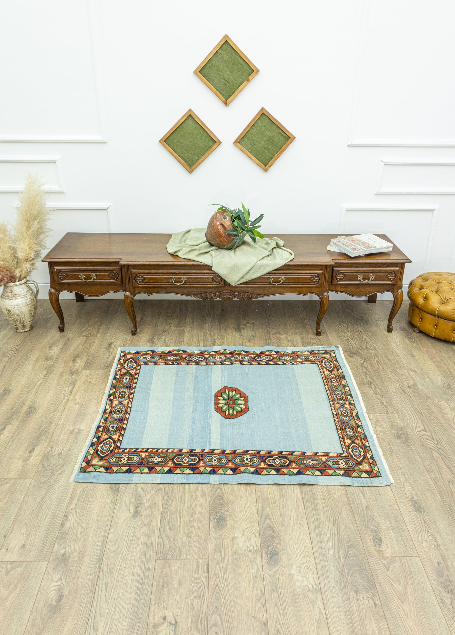 Boraz Etnik Tasarımlı Halı Kilim 111x136 cm