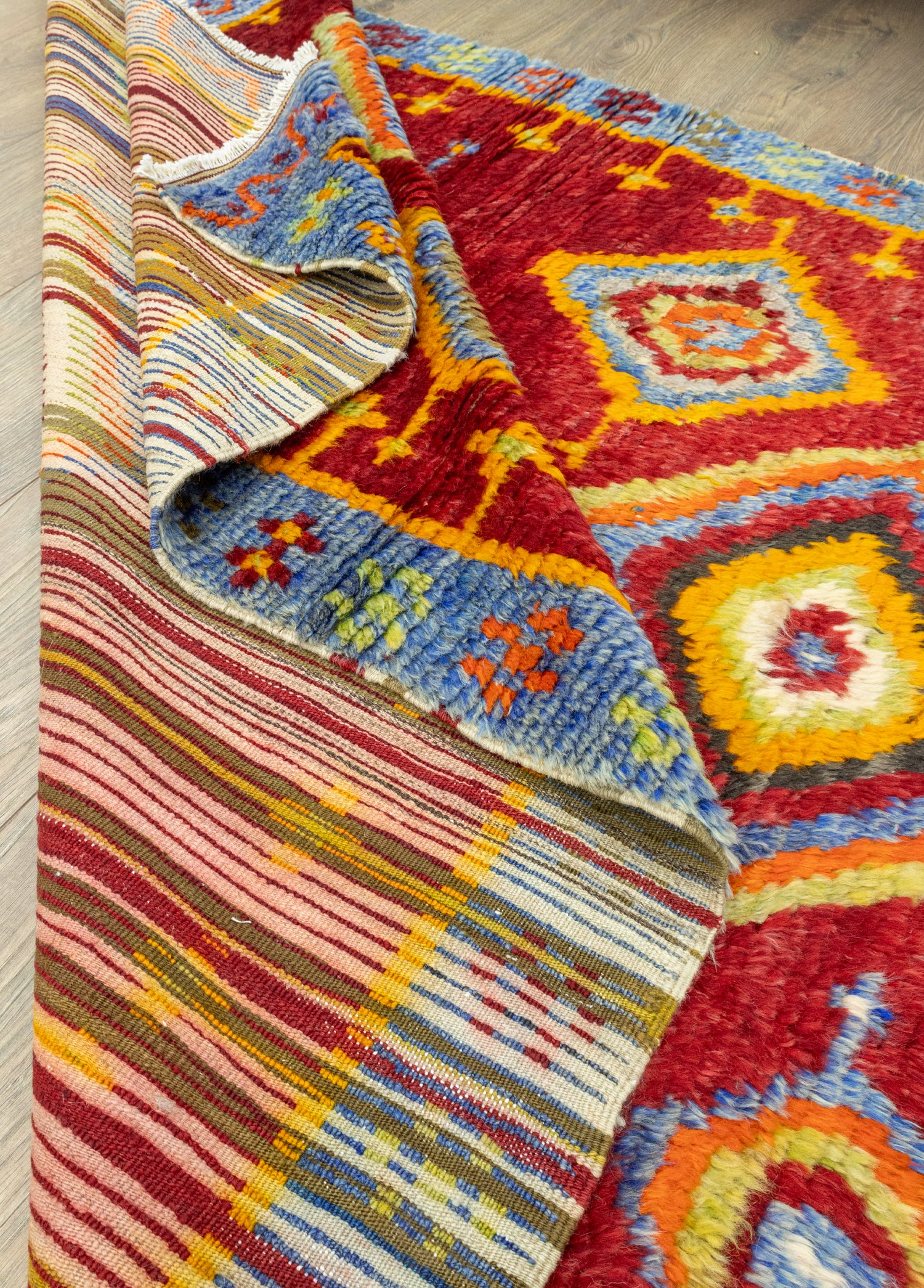 Abay Moroccan Tarzı El Dokuma Shaggy Halı 140x197 cm
