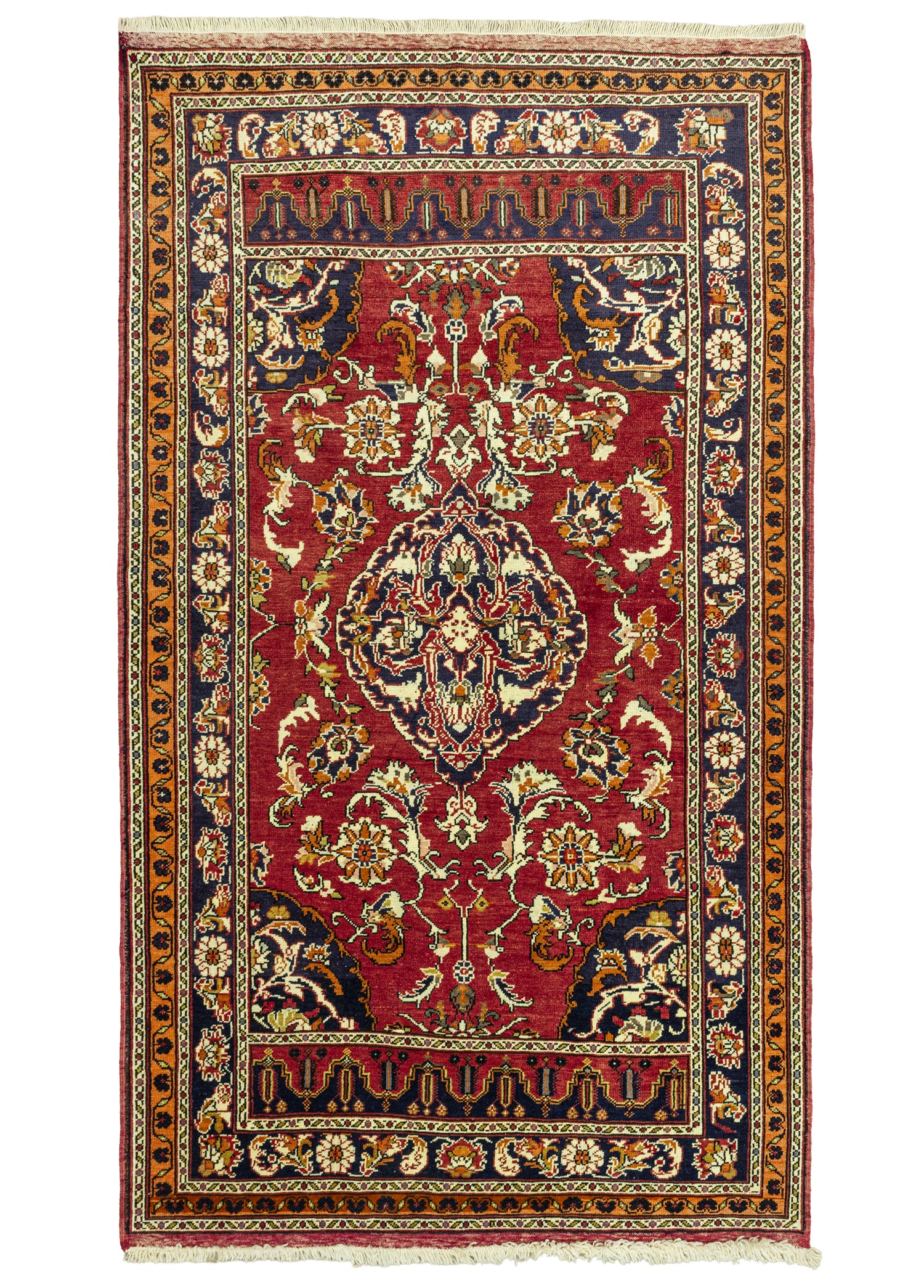 Kazvin Floral Desenli Yün Halı 143x250 cm