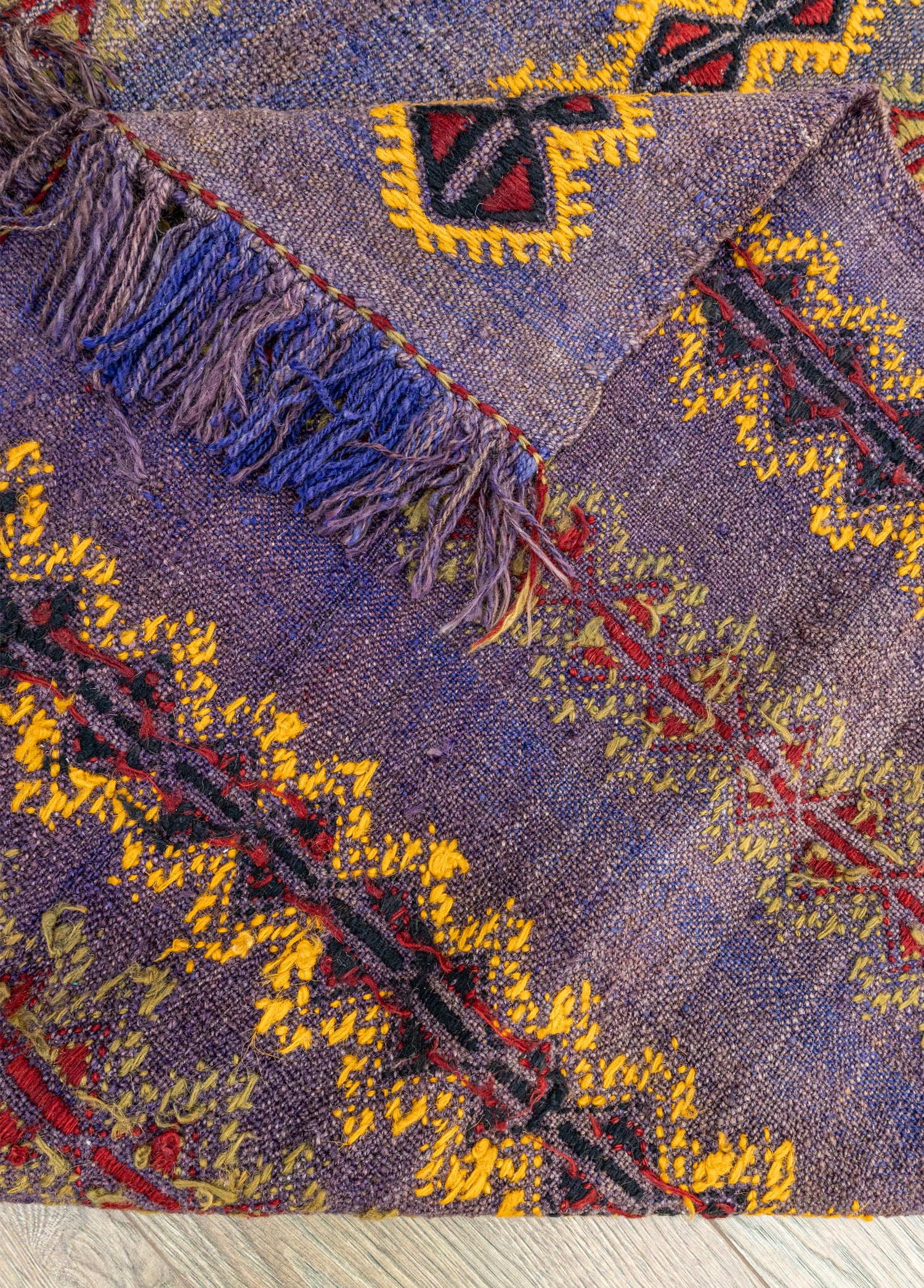 Aiden El Dokuma Çift Kanat Yün Cicim Kilim 124x168 cm