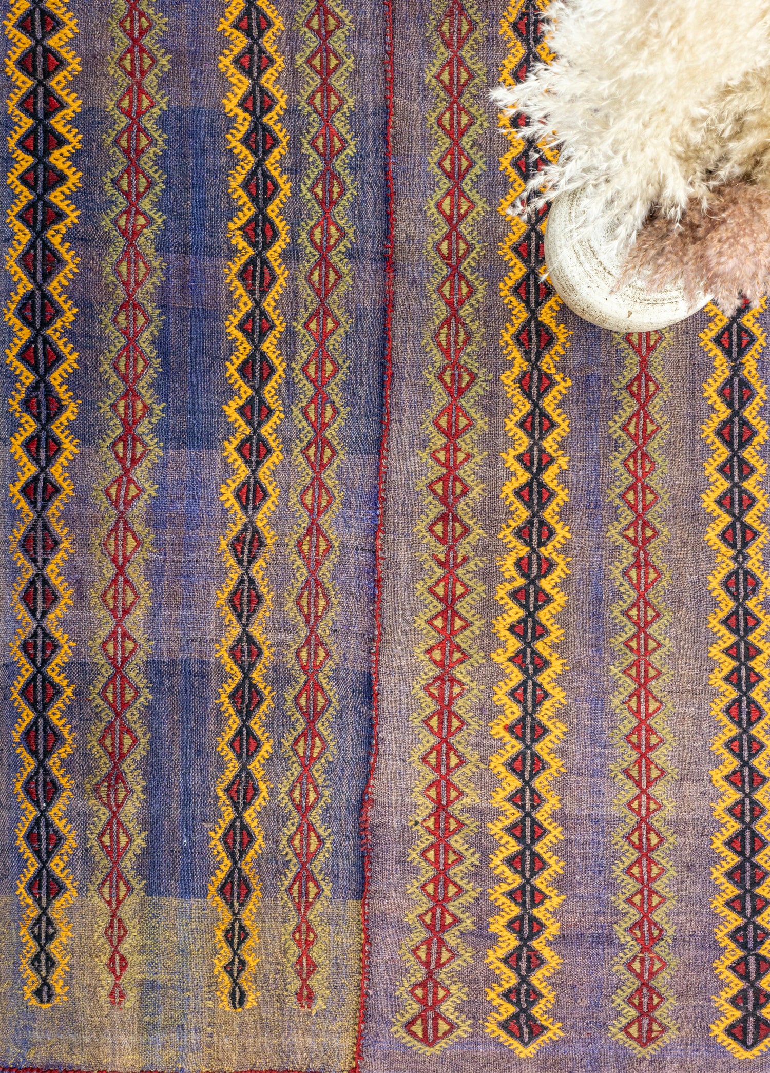 Aiden El Dokuma Çift Kanat Yün Cicim Kilim 124x168 cm