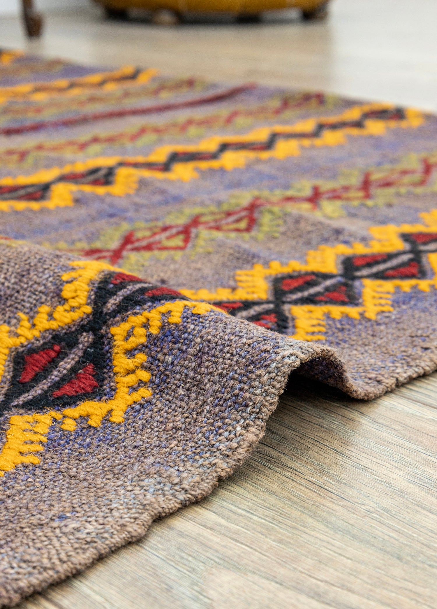 Aiden El Dokuma Çift Kanat Yün Cicim Kilim 124x168 cm